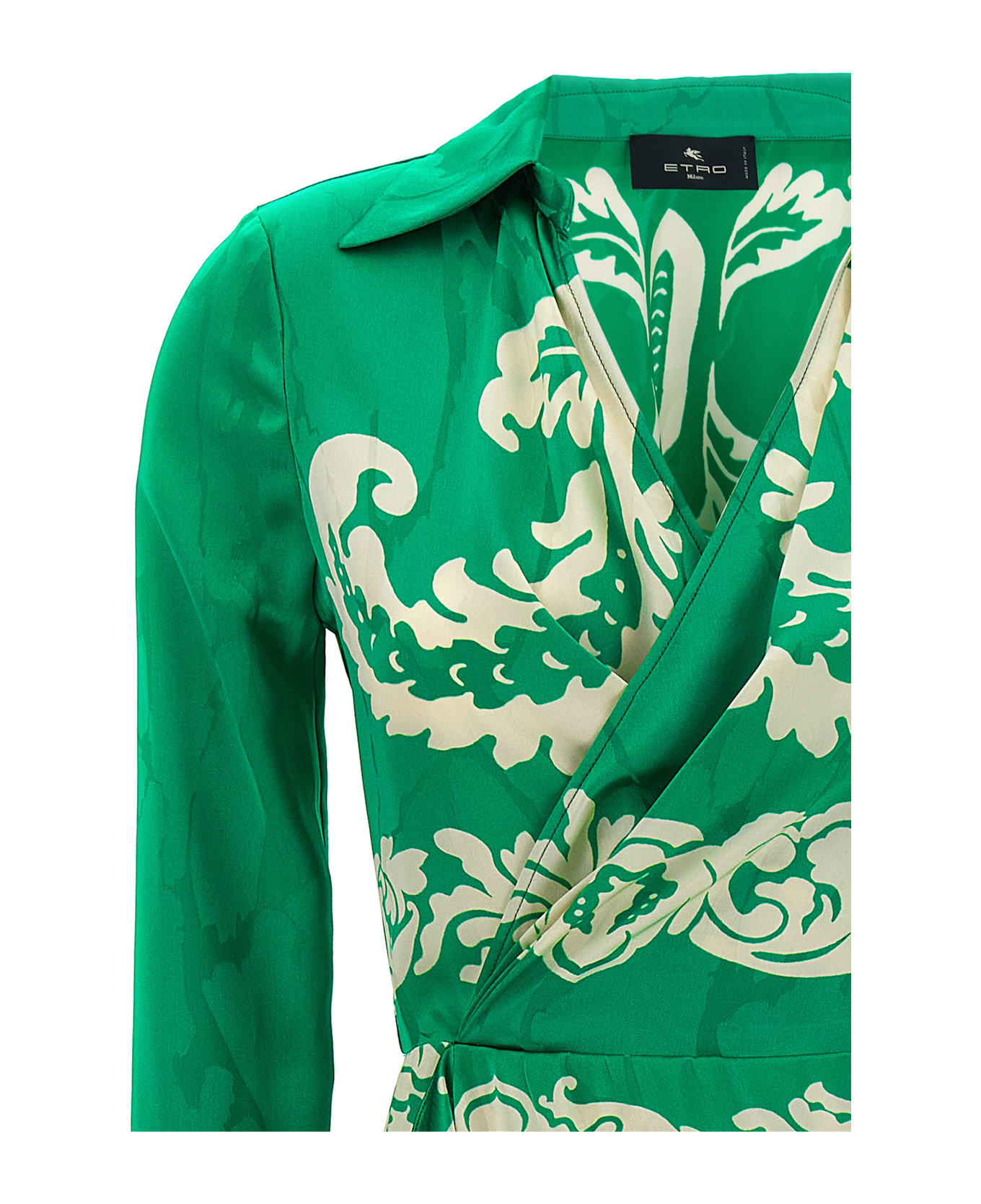 Etro Floral Midi Dress - Green