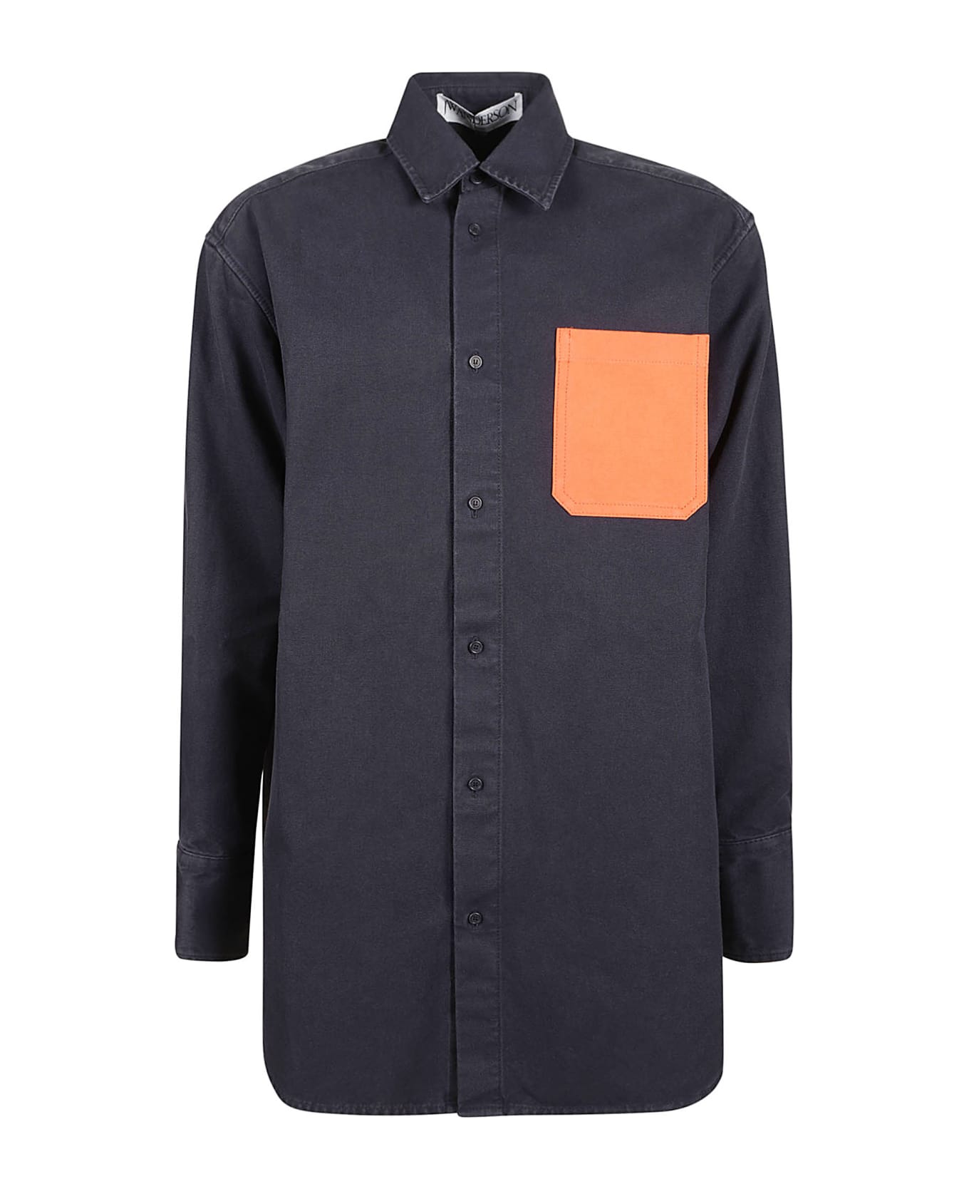 J.W. Anderson Oversized Contrast Pocket Shirt - Navy