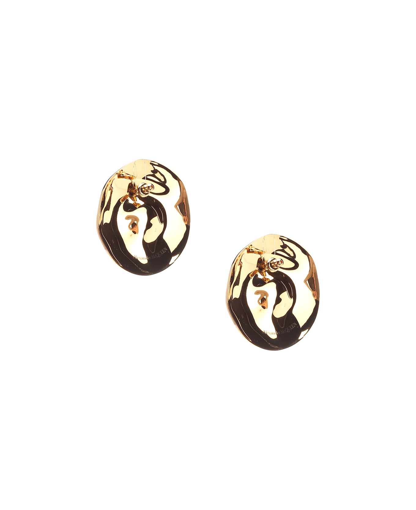 Alexander McQueen Metallic Earrings - Gold