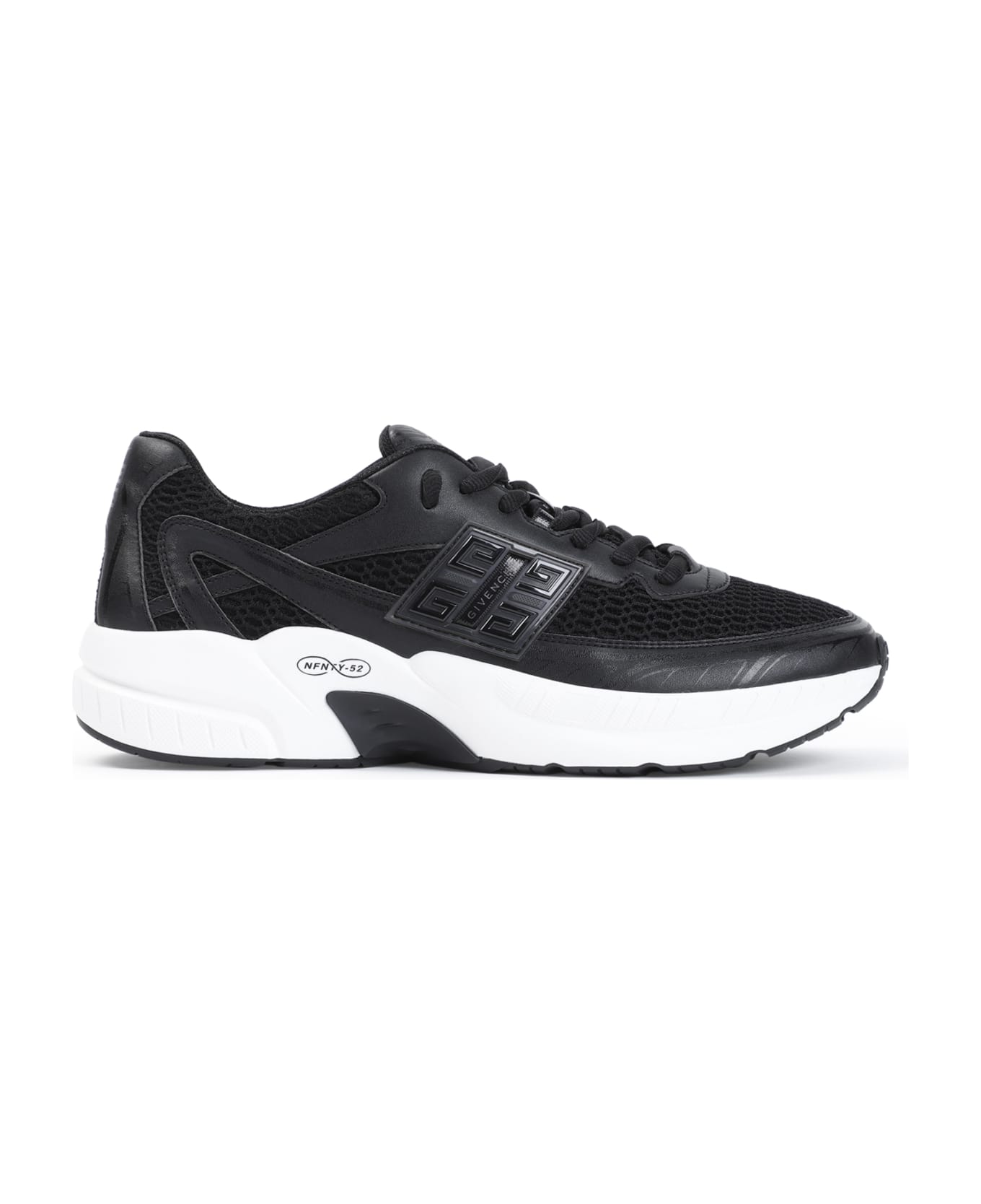 Givenchy Nfnty-52 Low Top Runners Sneakers - Black