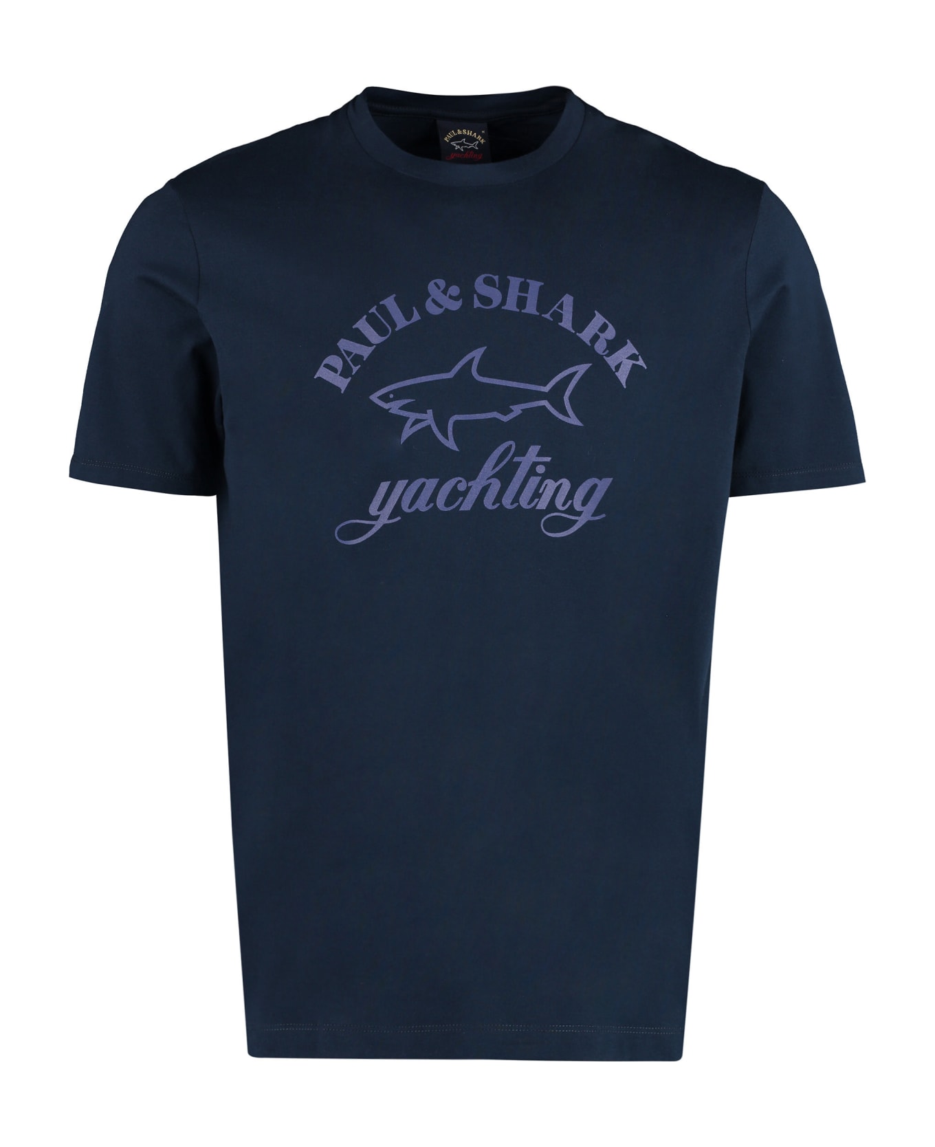 Paul&Shark Printed Cotton T-shirt Paul&Shark - BLUE