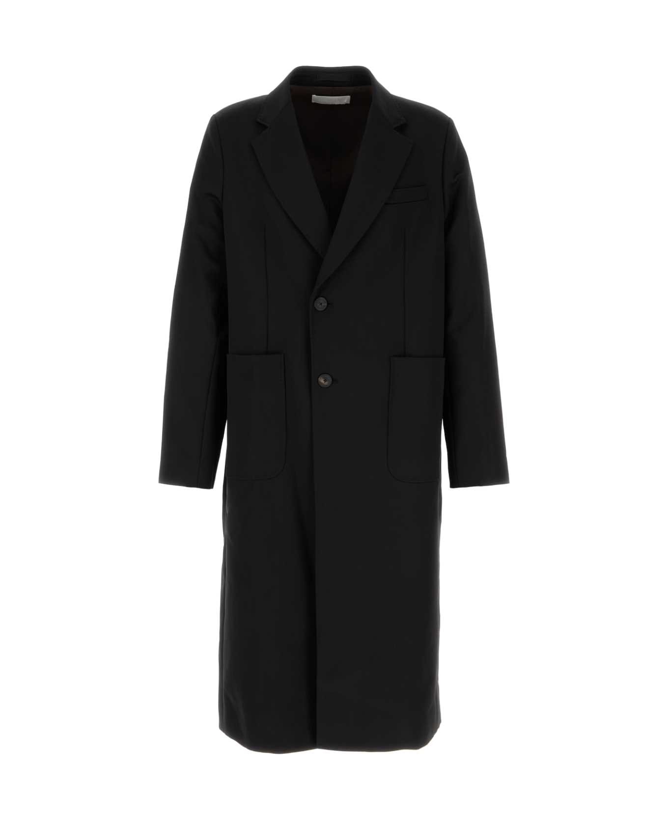 Our Legacy Black Nylon Blend Coat - ONYX BLACK TECH SATEEN