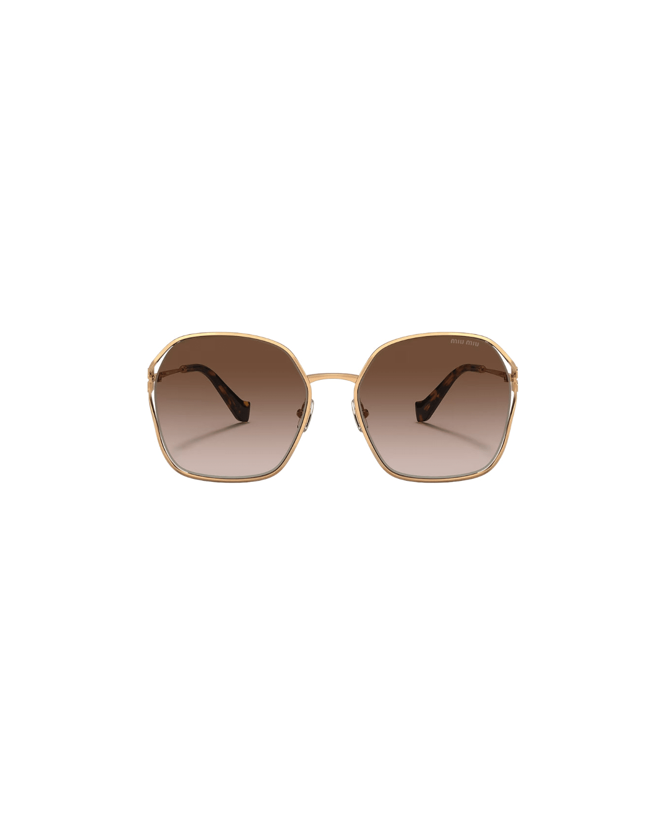 Miu Miu 0mu 52ws - Gold Sunglasses サングラス