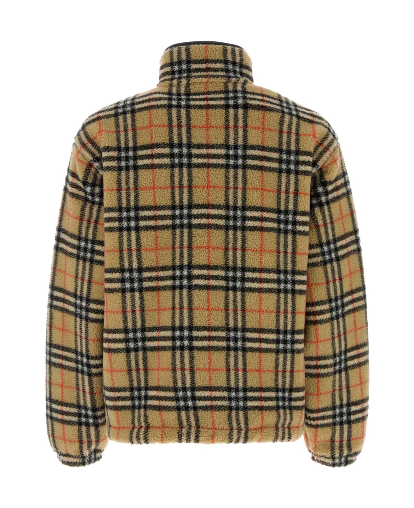 Burberry Printed Teddy Jacket - SAND