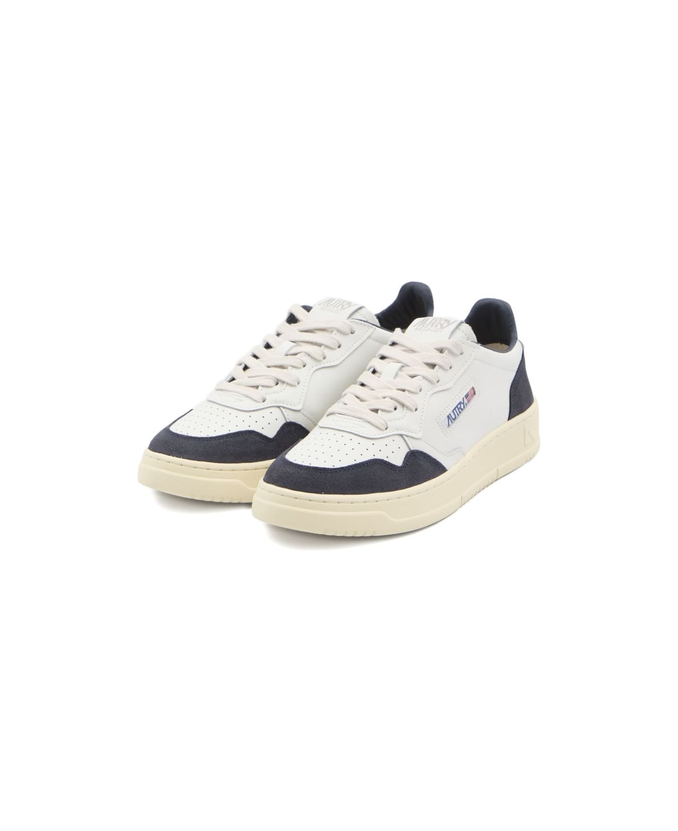 Autry Medialist Low Leather Sneakers - Blue