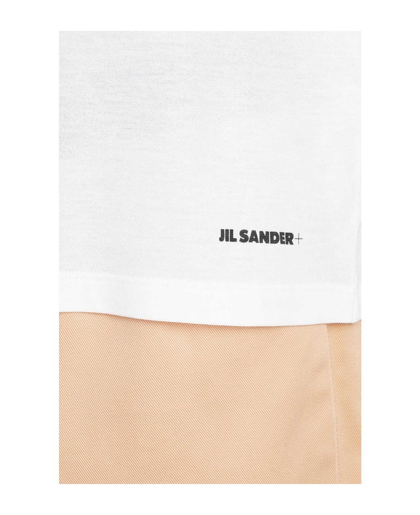 Jil Sander White Cotton T-shirt - white