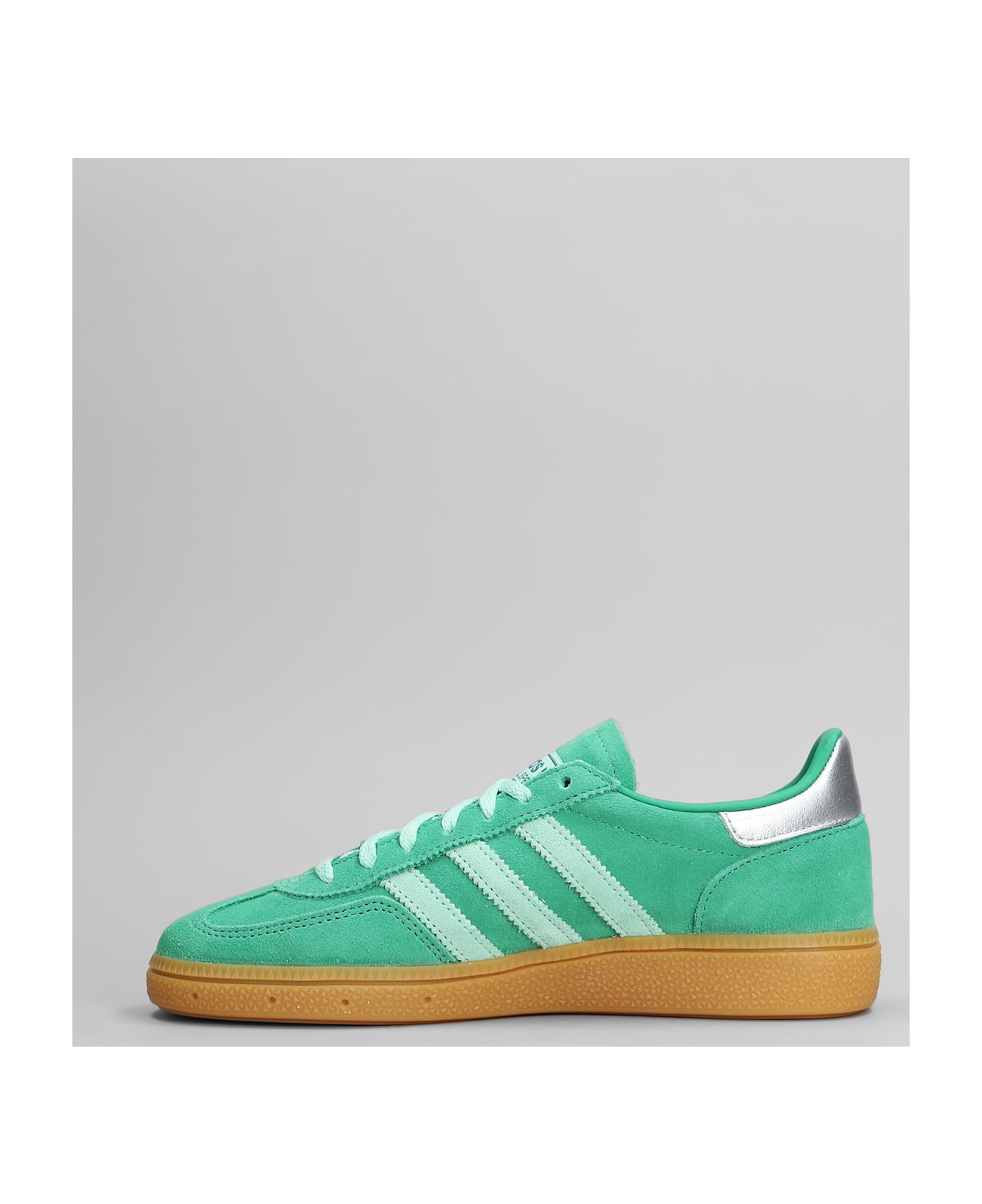 Adidas Handball Spezial Sneakers In Green Suede - green