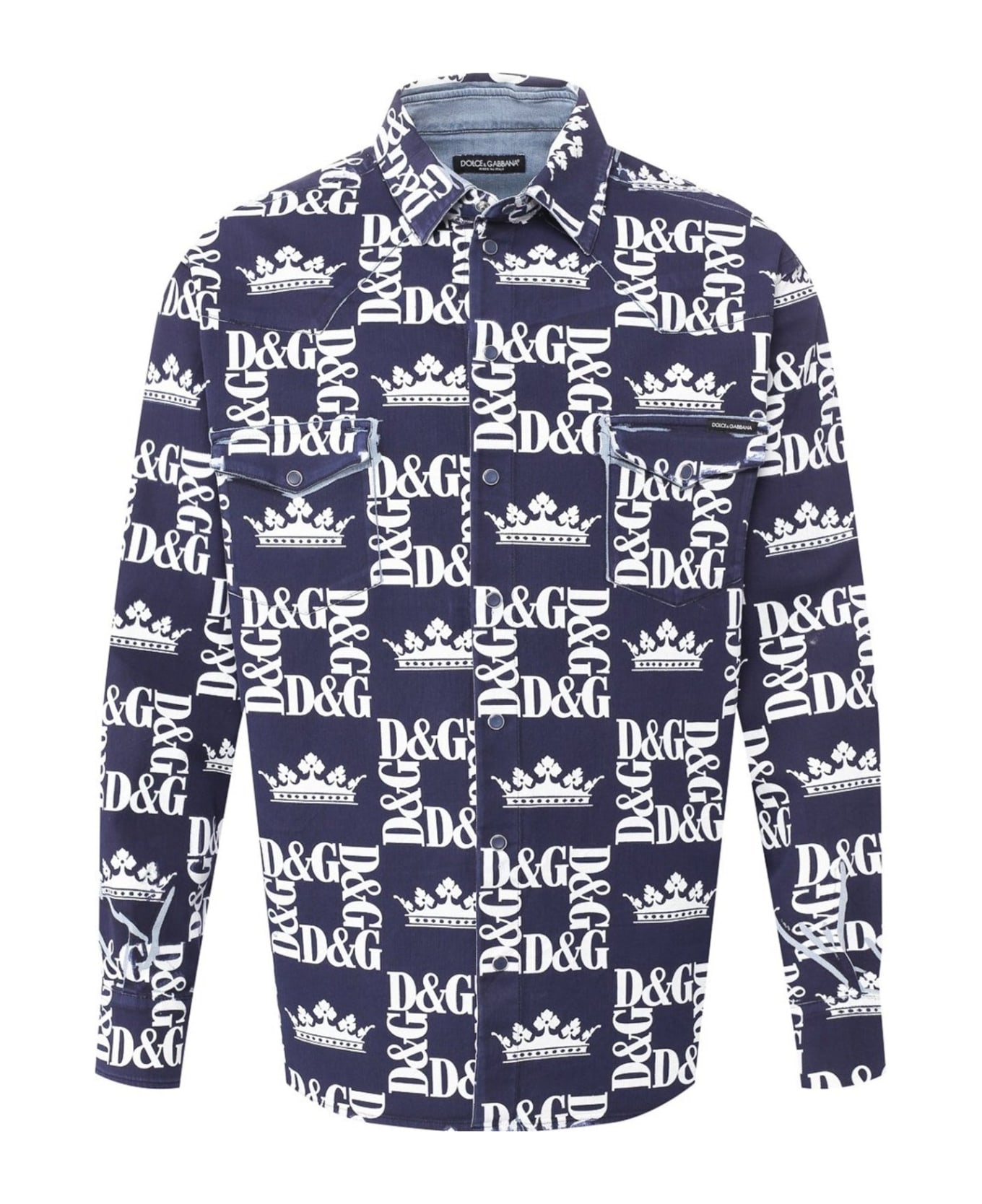 Dolce & Gabbana Logo Shirt - Blue シャツ