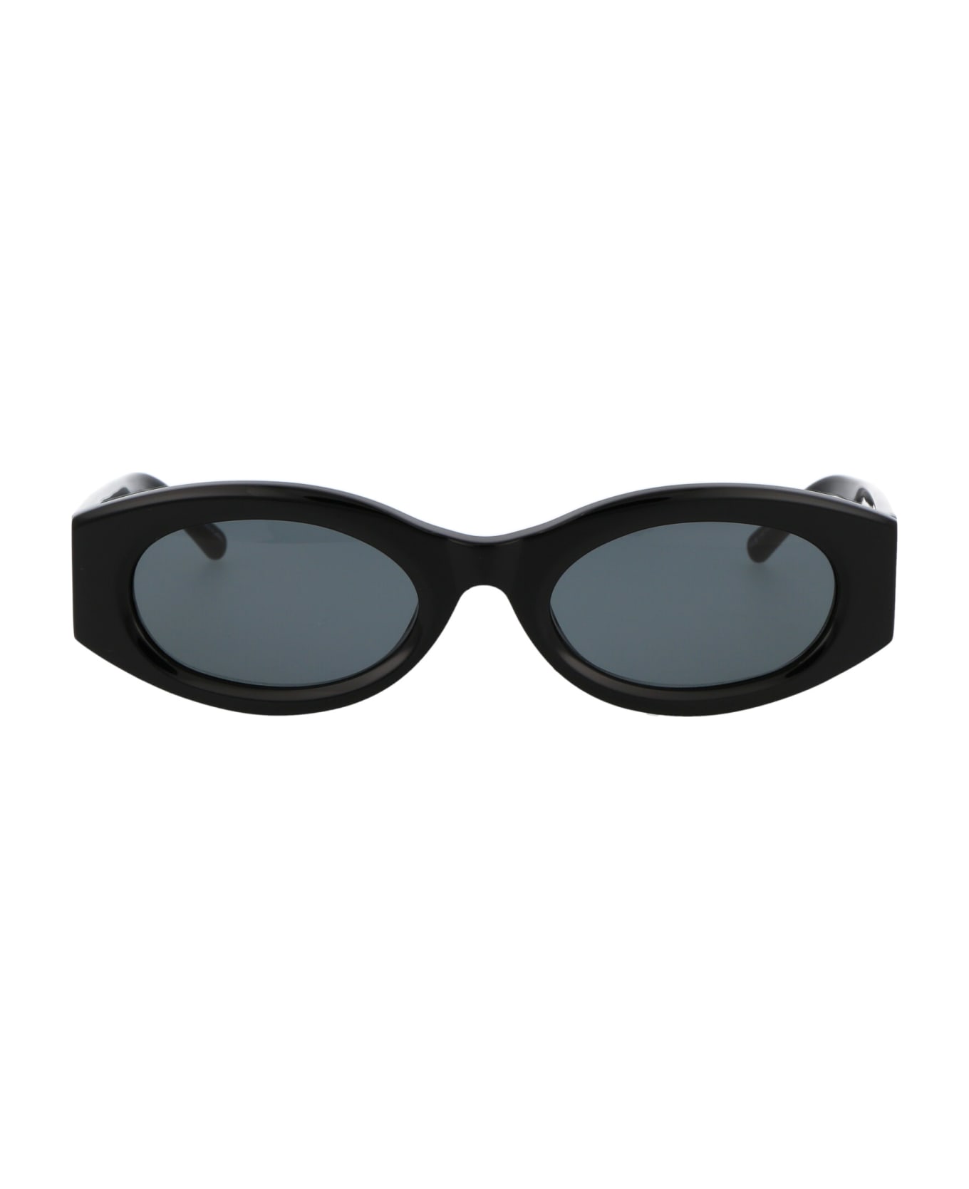 The Attico Berta Sunglasses - BLACK/SILVER/GREY サングラス