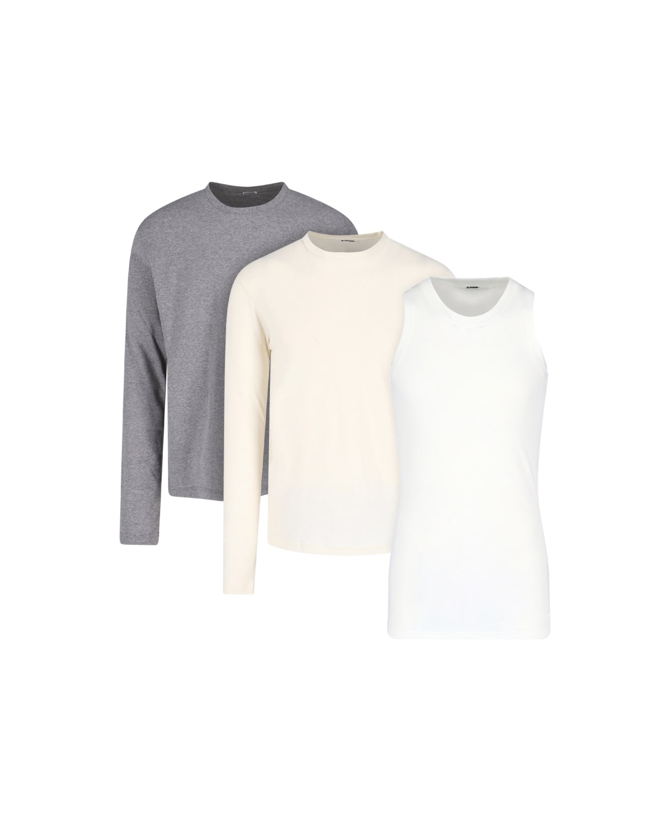 Jil Sander Set Of 2 T-shirts And Tank Top - Multicolor