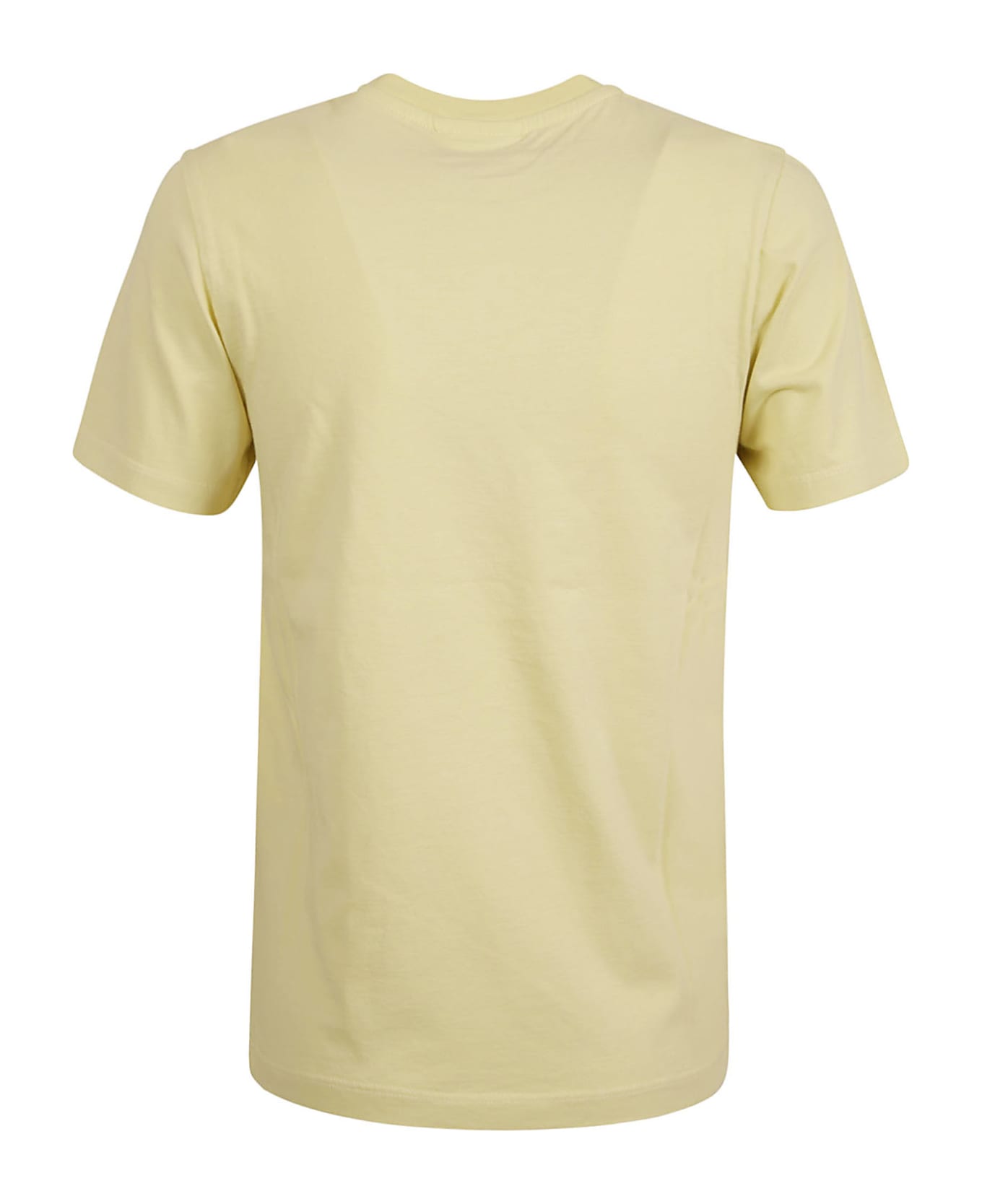 Maison Kitsuné Fox Head Patch Regular T-shirt - Chalk Yellow