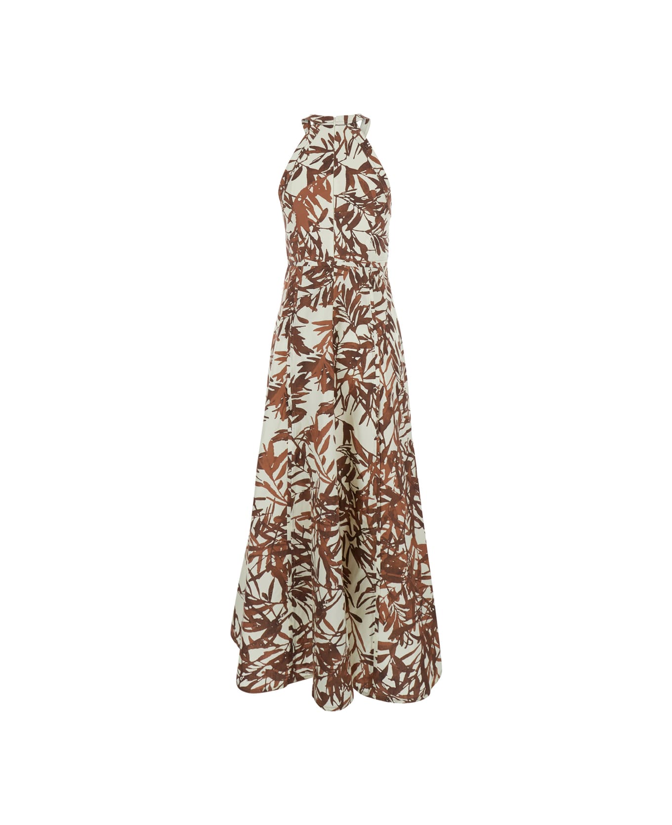 Brunello Cucinelli Sleeveless Printed Flare Dress - Multicolor