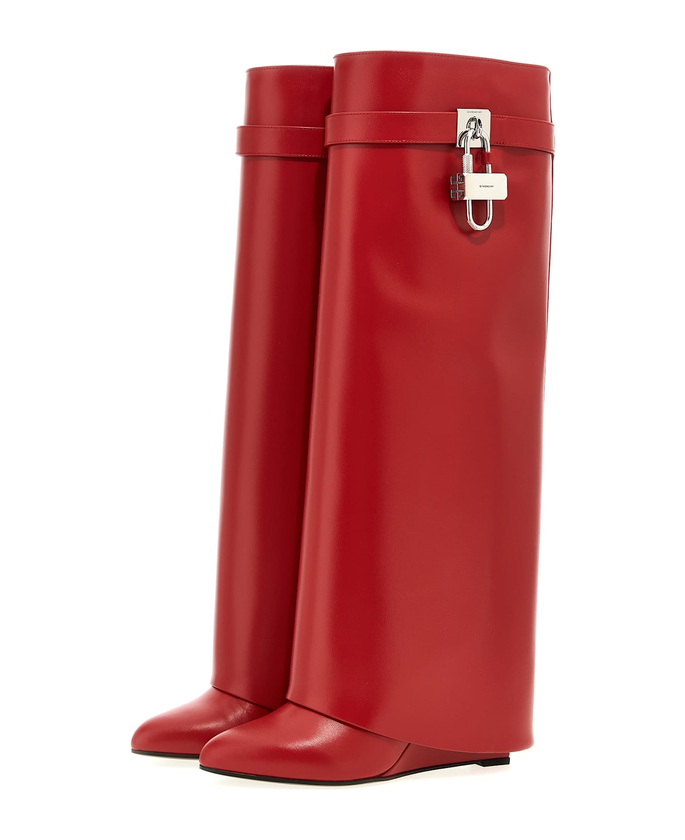 Givenchy 
shark Lock
 Boots - Red