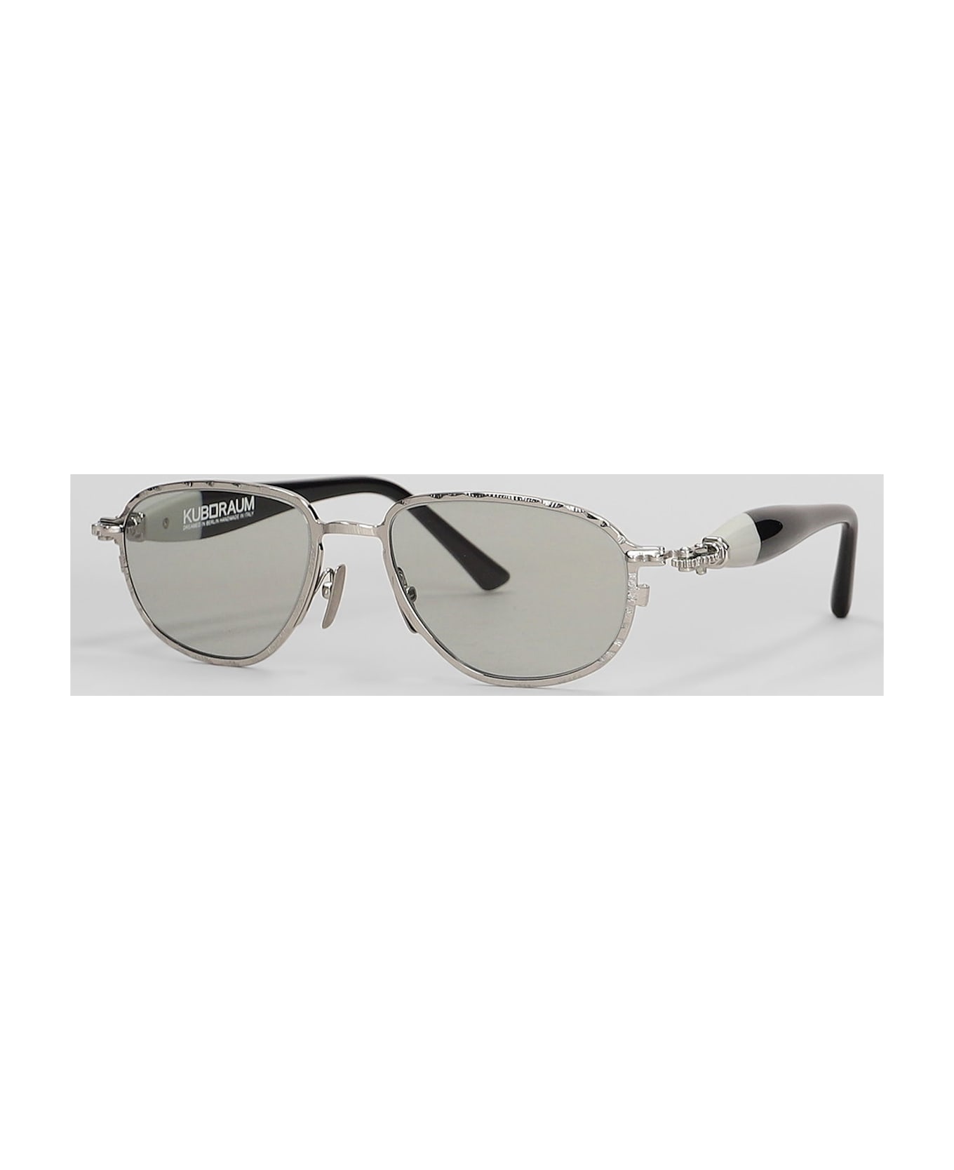 Kuboraum J71 Sunglasses In Grey Metal Alloy - grey