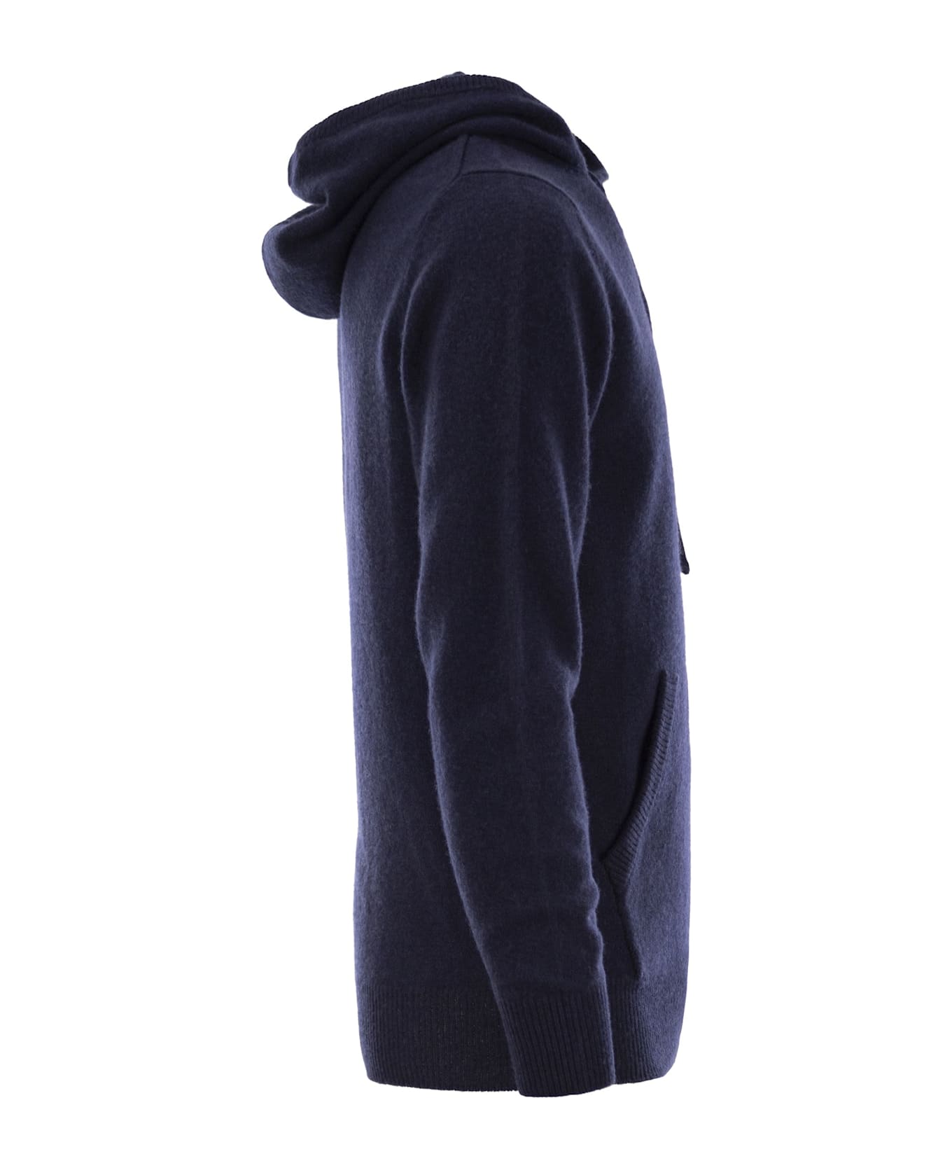 MC2 Saint Barth Mahony - Hooded Lambswool Jumper - Navy