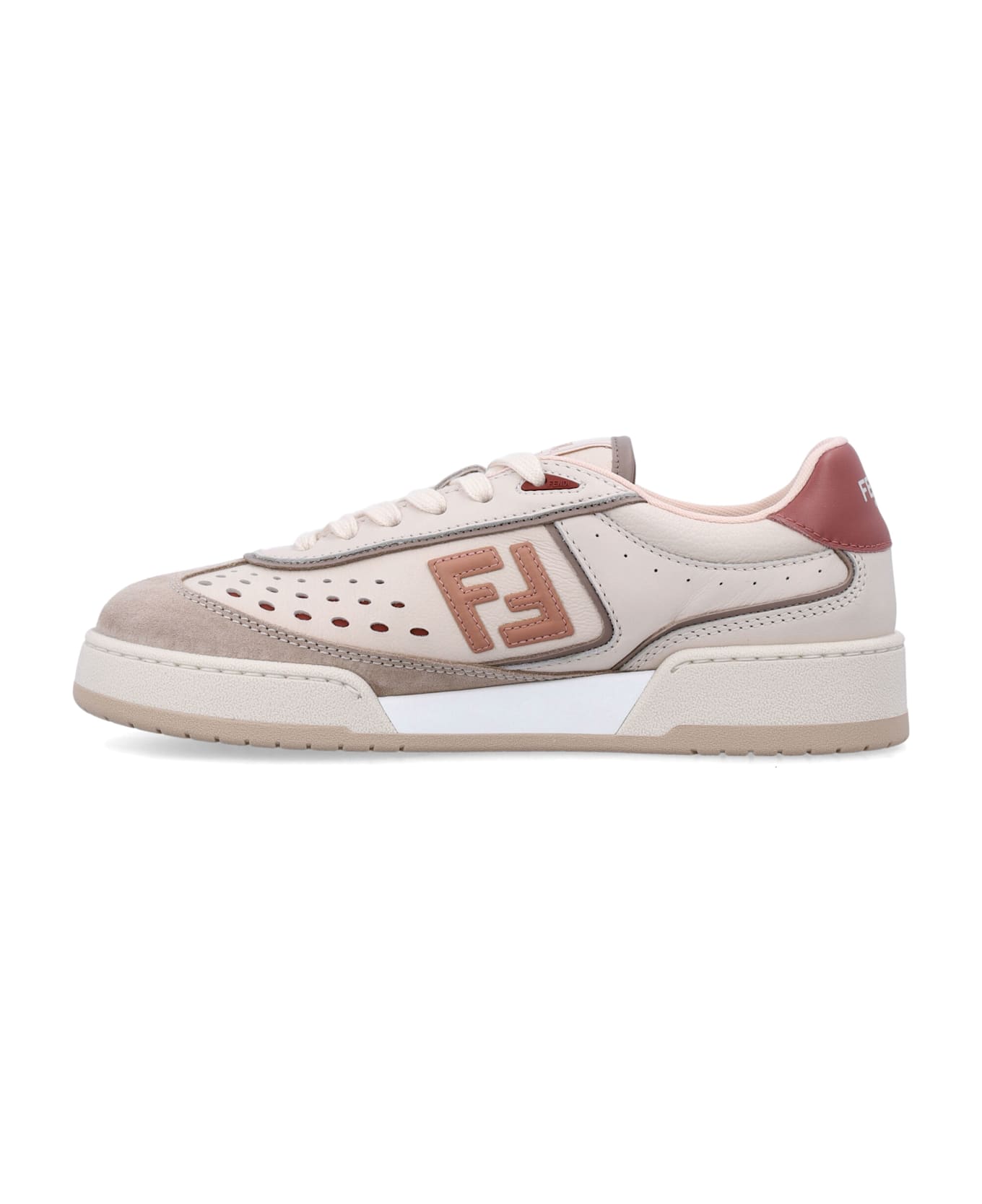 Fendi Match Woman
s Sneakers - SHELL ROSE