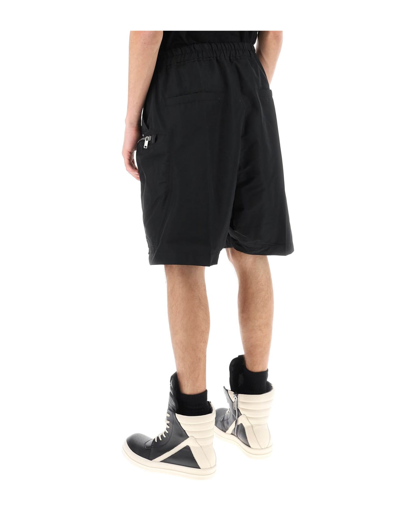 Rick Owens Faille Cargo Shorts - BLACK (Black) ショートパンツ