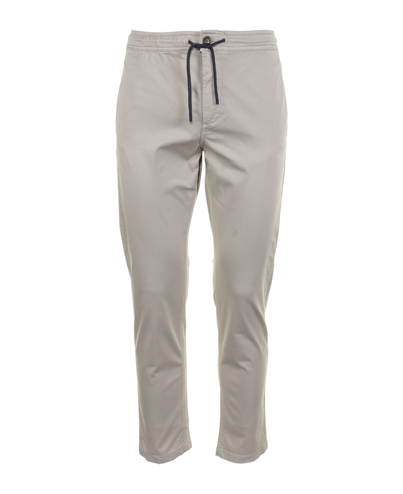 Ecoalf Trousers With Drawstring At The Waist - STONE