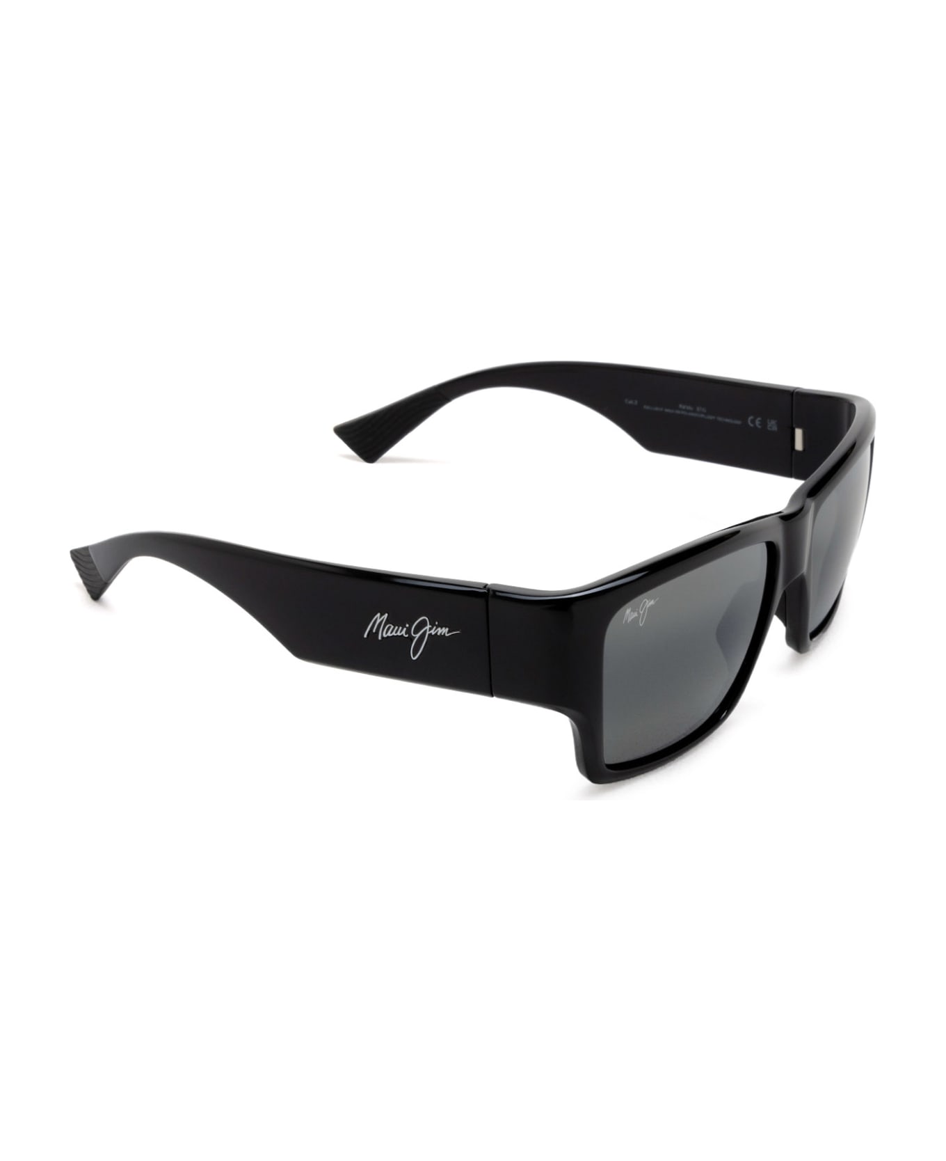 Maui Jim Mj614 Shiny Black Sunglasses - Shiny Black
