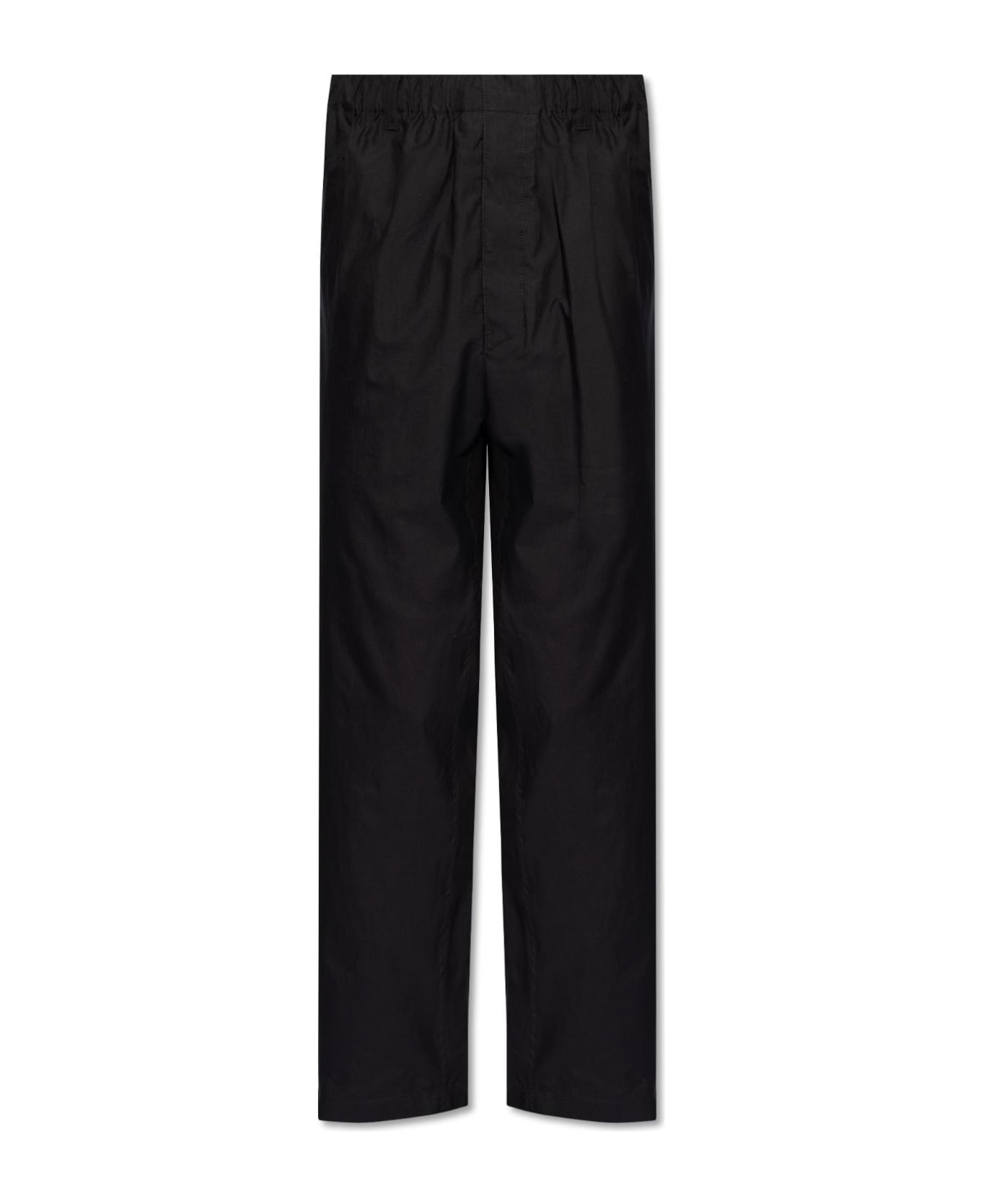 Lemaire Trousers With Straight Legs - BLACK ボトムス