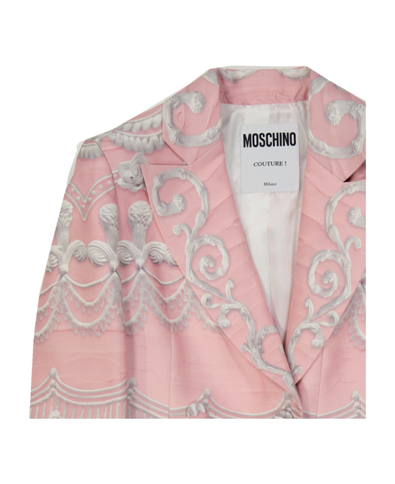 Moschino Couture Printed Jacket - Pink