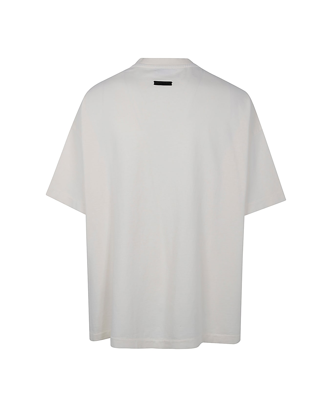 Fear of God Short Sleeve Tee 8 Black Print - Cream