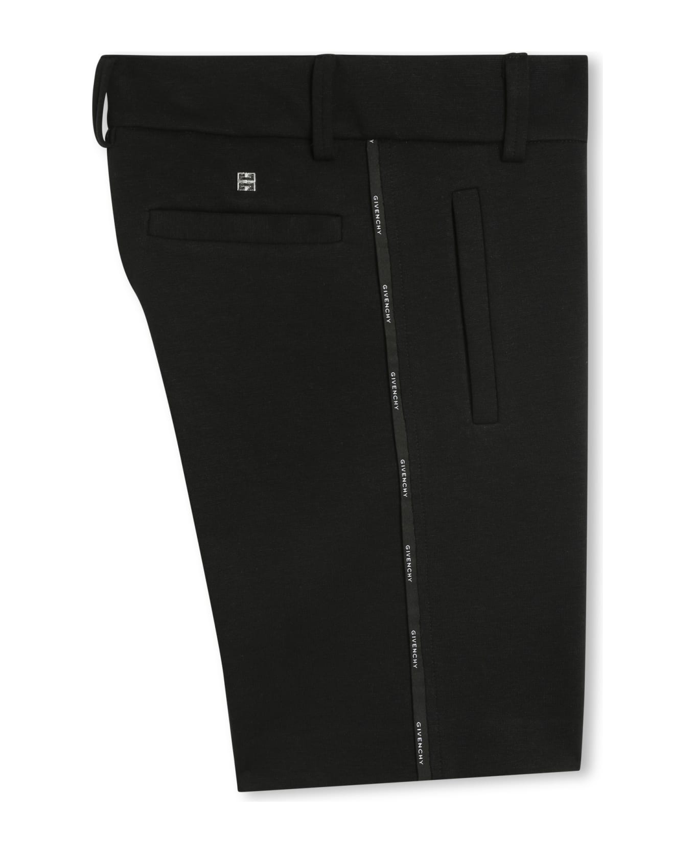 Givenchy Bermuda Shorts With 4g Plaque - Black