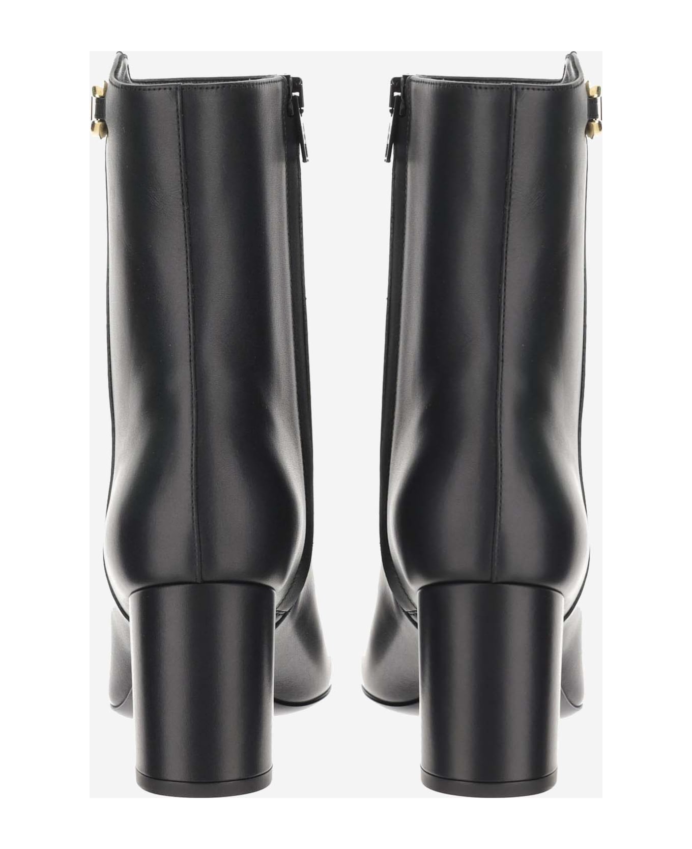 Valentino Garavani Vlogo The Bold Edition Leather Ankle Boot - Black