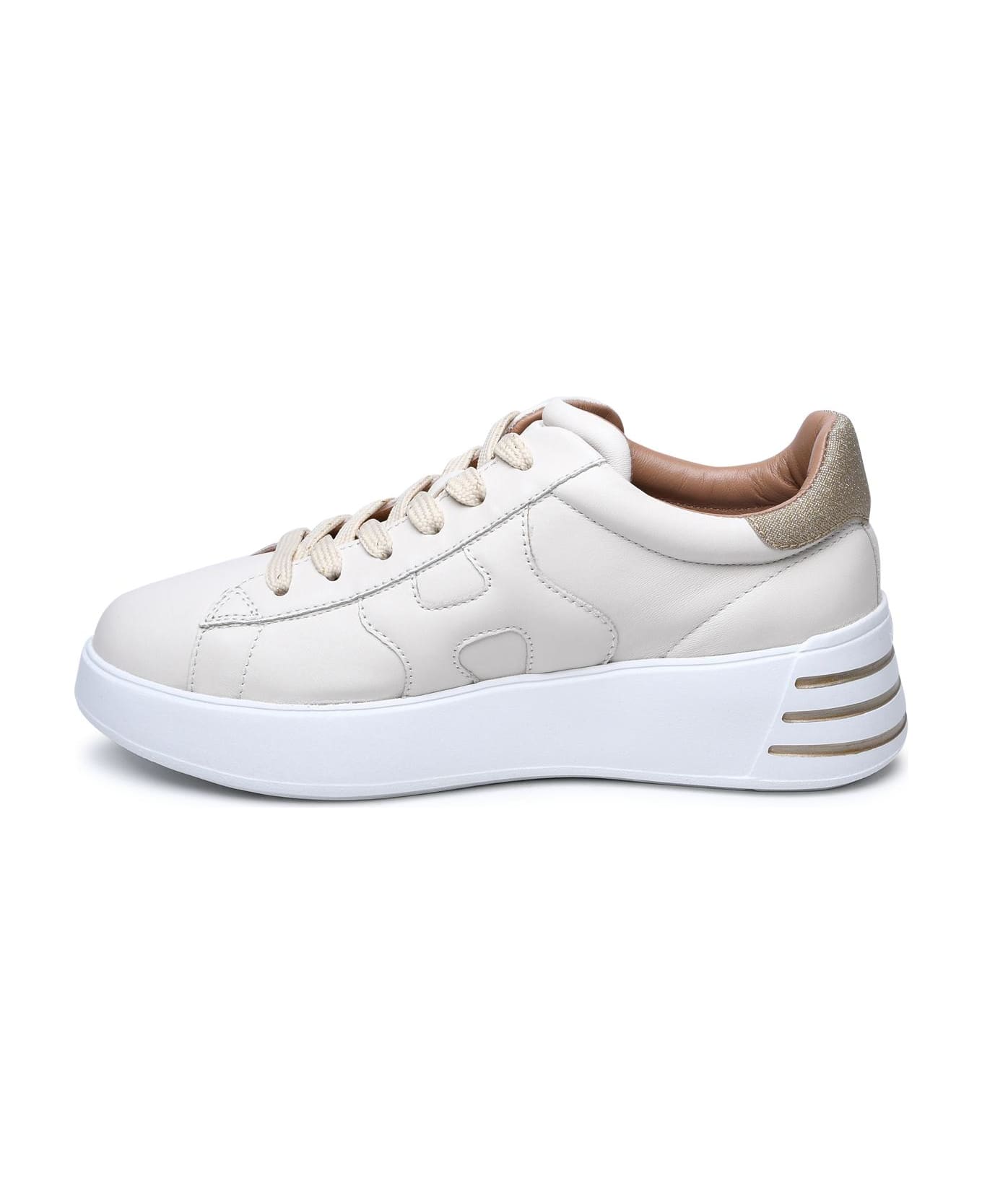 Hogan Leather Rebel H564 Sneaker - Cream
