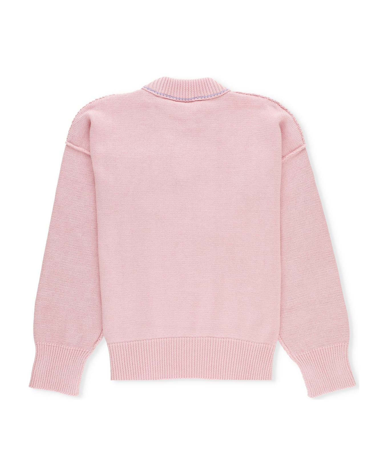 Palm Angels Jumper With Logo - Pink