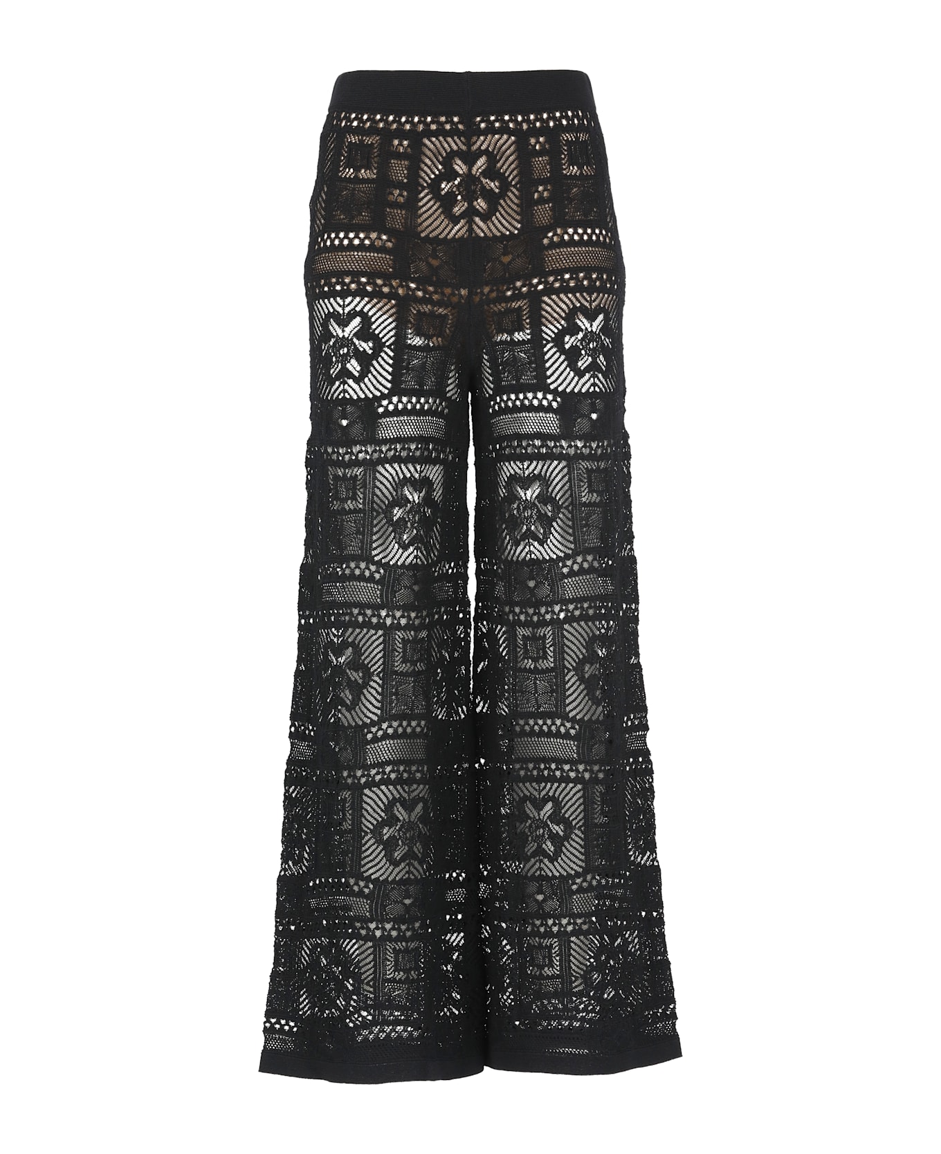 D.Exterior Cotton Pants - Black
