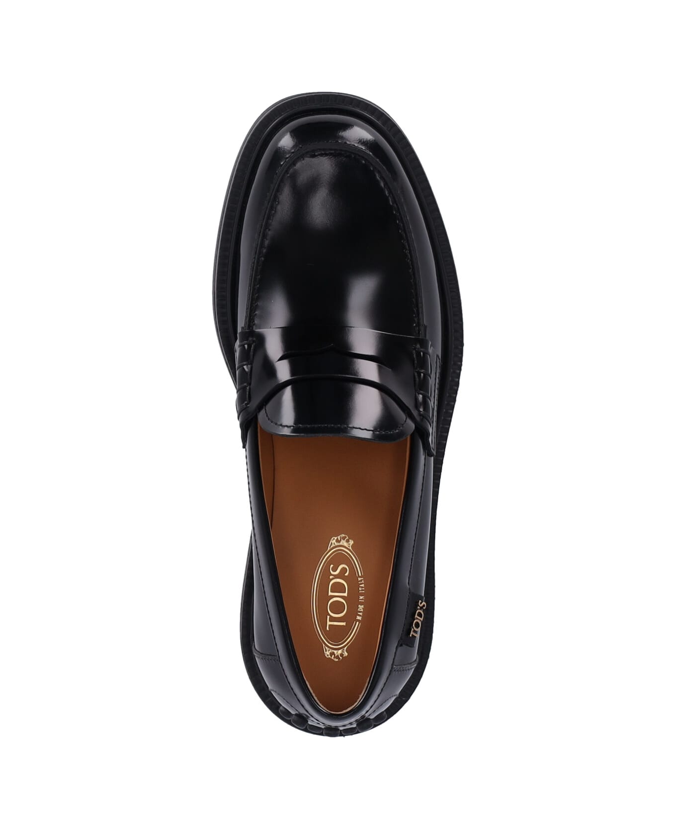 Tod's Logo Loafers - Nero