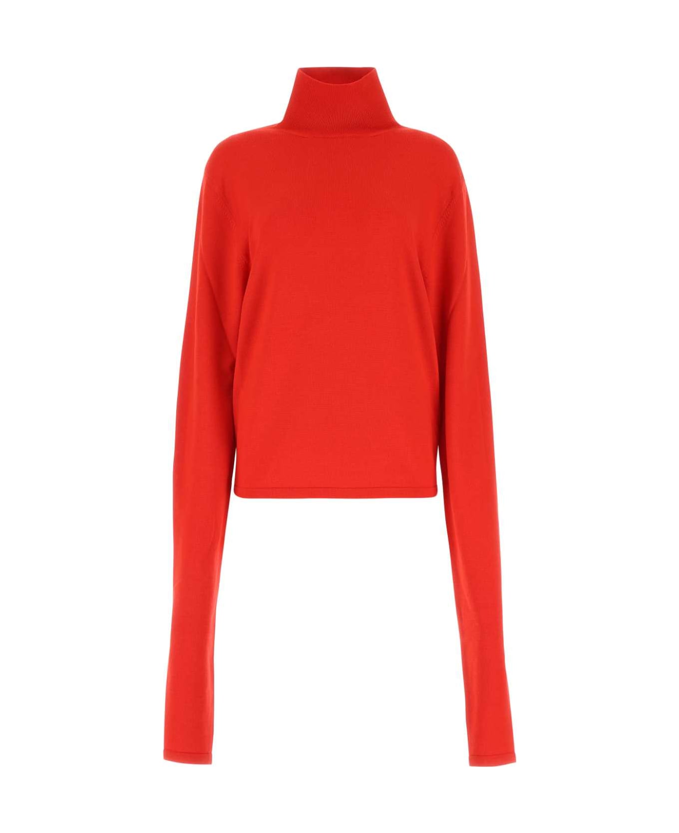The Row Red Wool Carlus Sweater - CRR
