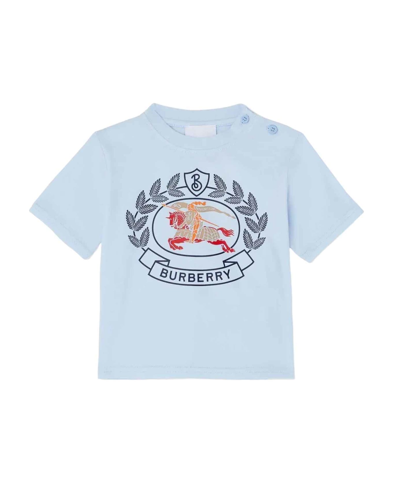 Burberry Blue T-shirt Baby Boy - Blu