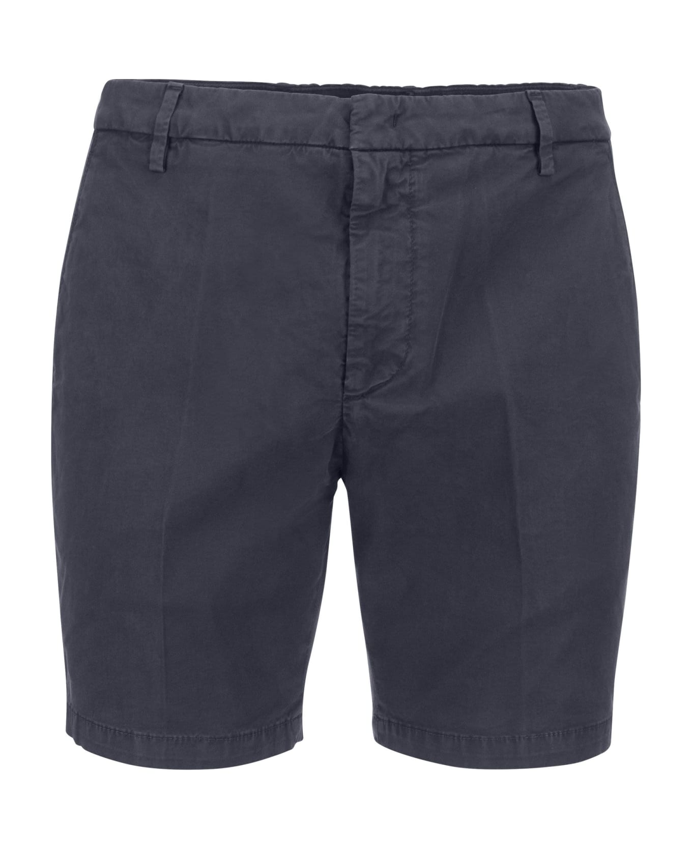 Dondup Manheim - Cotton Blend Shorts - Night Blue