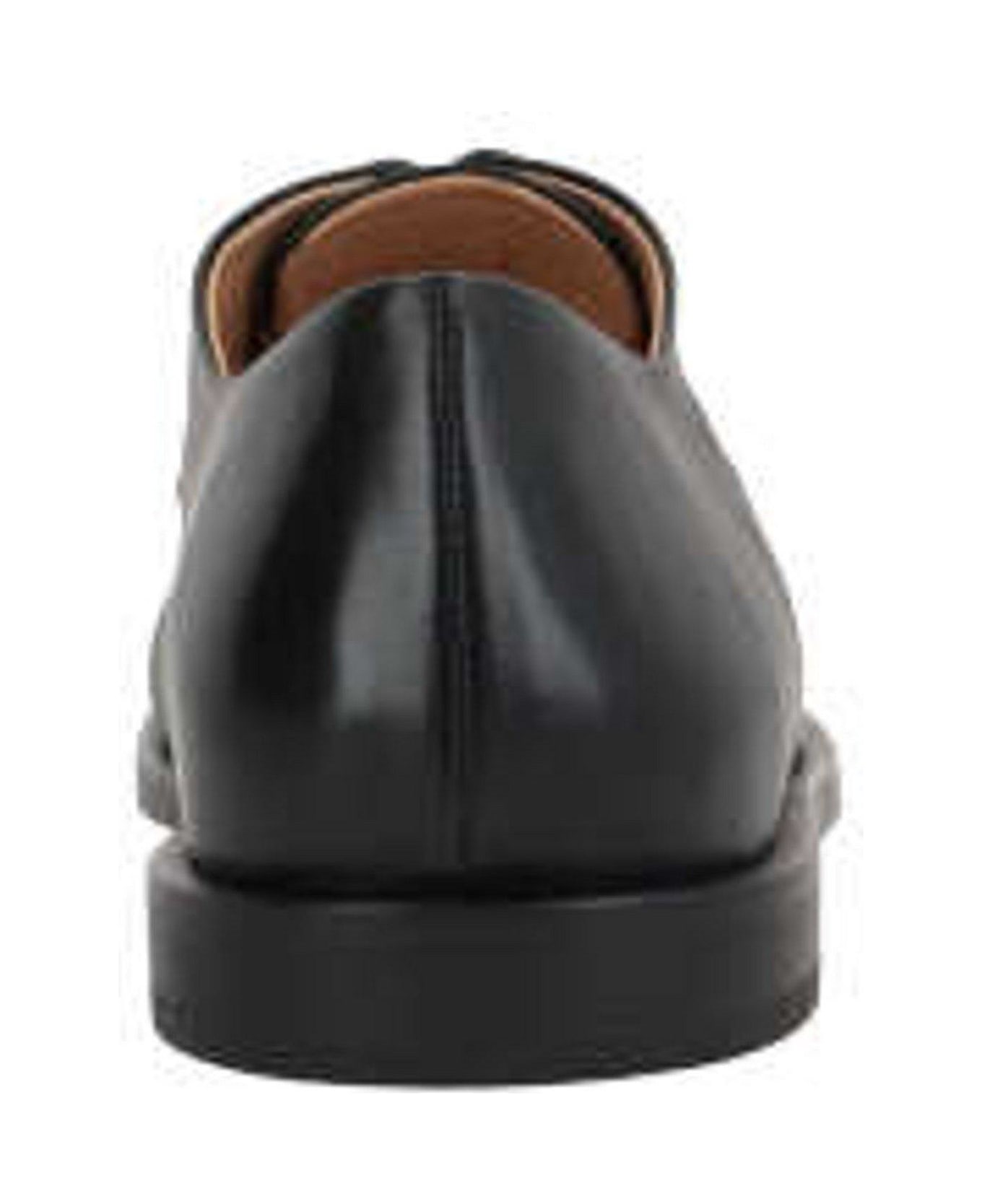 Marsell Almond Toe Mentone Derby Shoes - Nero ローファー＆デッキシューズ