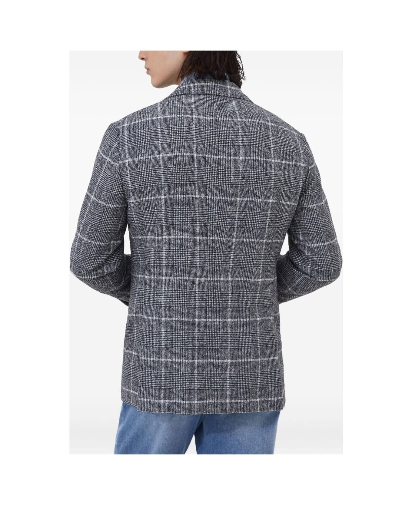 Brunello Cucinelli Wool Deconstructed Jacket - Blue