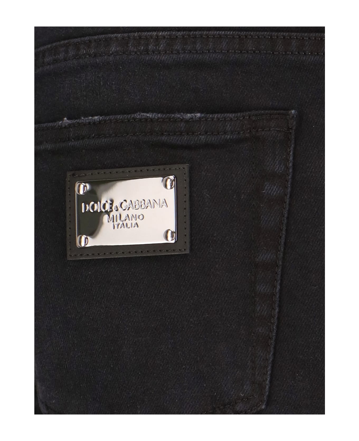 Dolce & Gabbana Slim Jeans - Black デニム