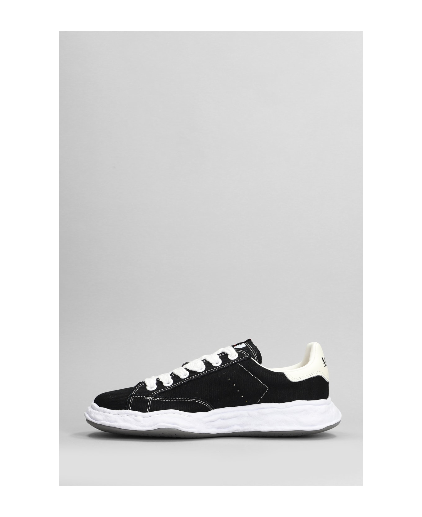 Mihara Yasuhiro Charles Sneakers In Black Cotton - black