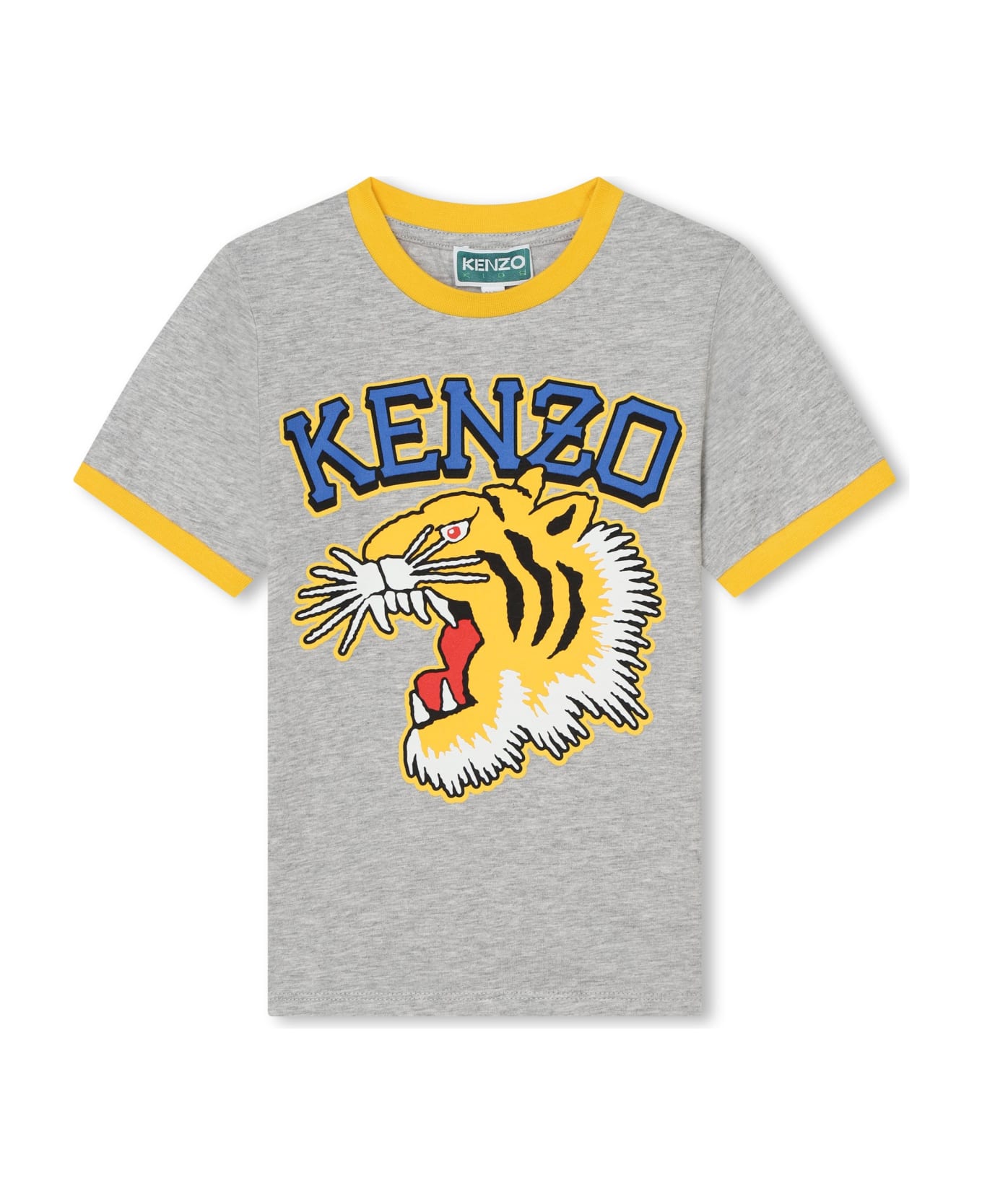 Kenzo Kids T-shirt Con Stampa - Gray Tシャツ＆ポロシャツ