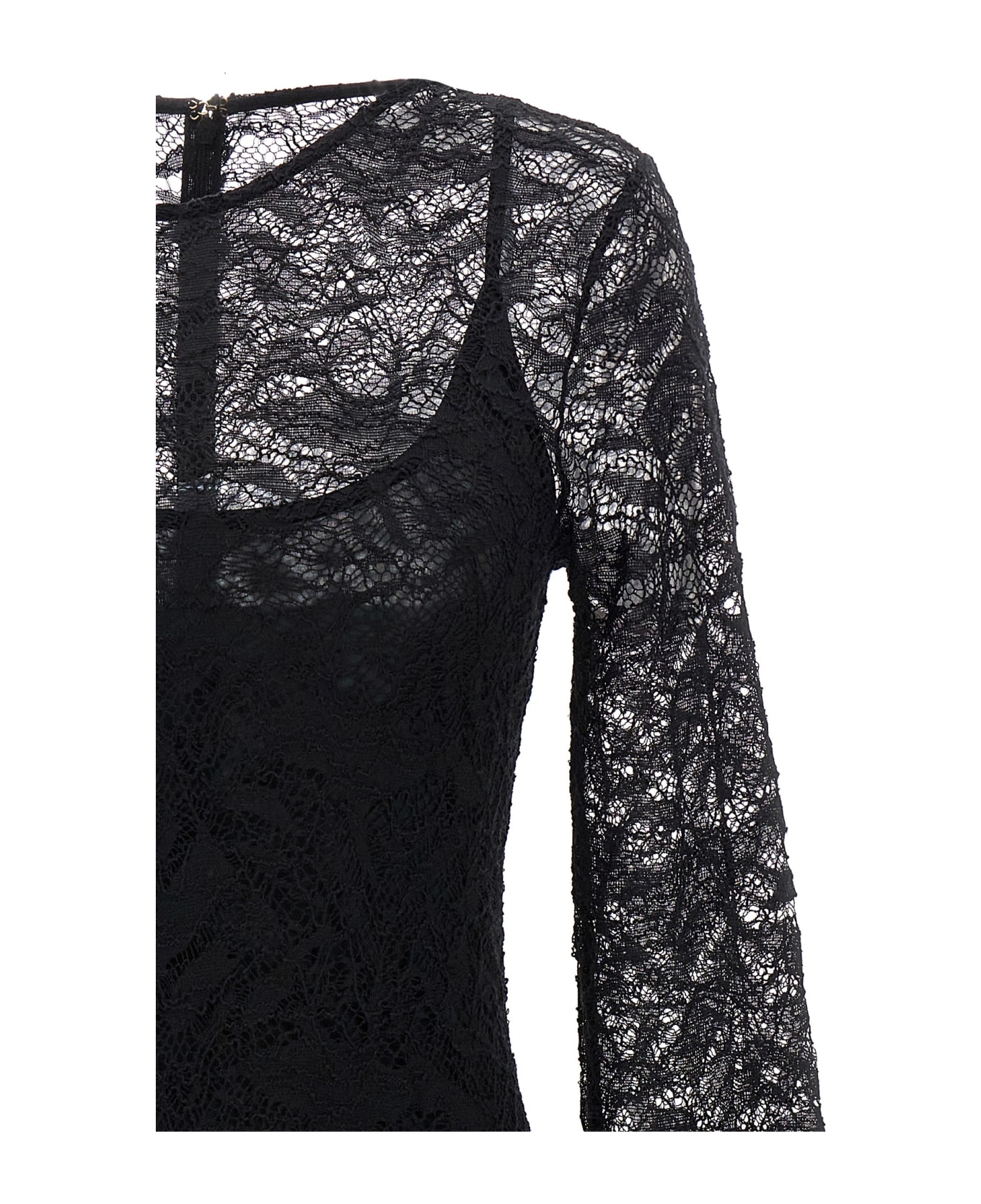 Pinko Amazzone' Lace Dress - Black ワンピース＆ドレス