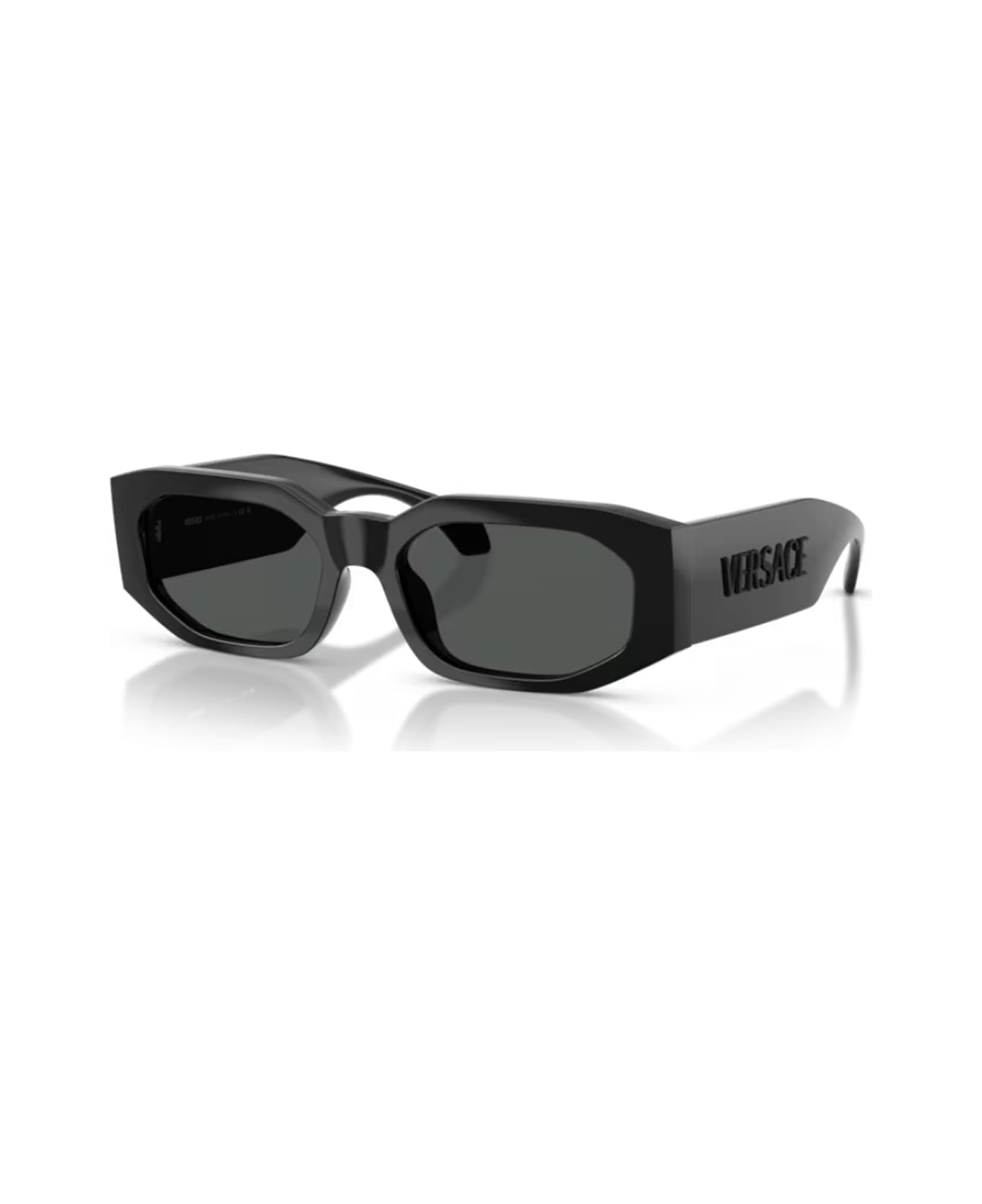 Versace Eyewear Versace 0ve4489u Signature 536087 Nero Sunglasses - Nero サングラス