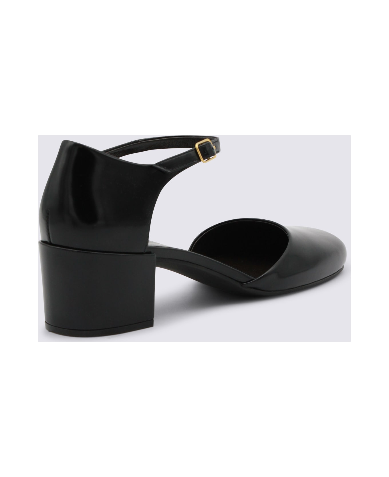 The Row Black Leather Pumps - Black