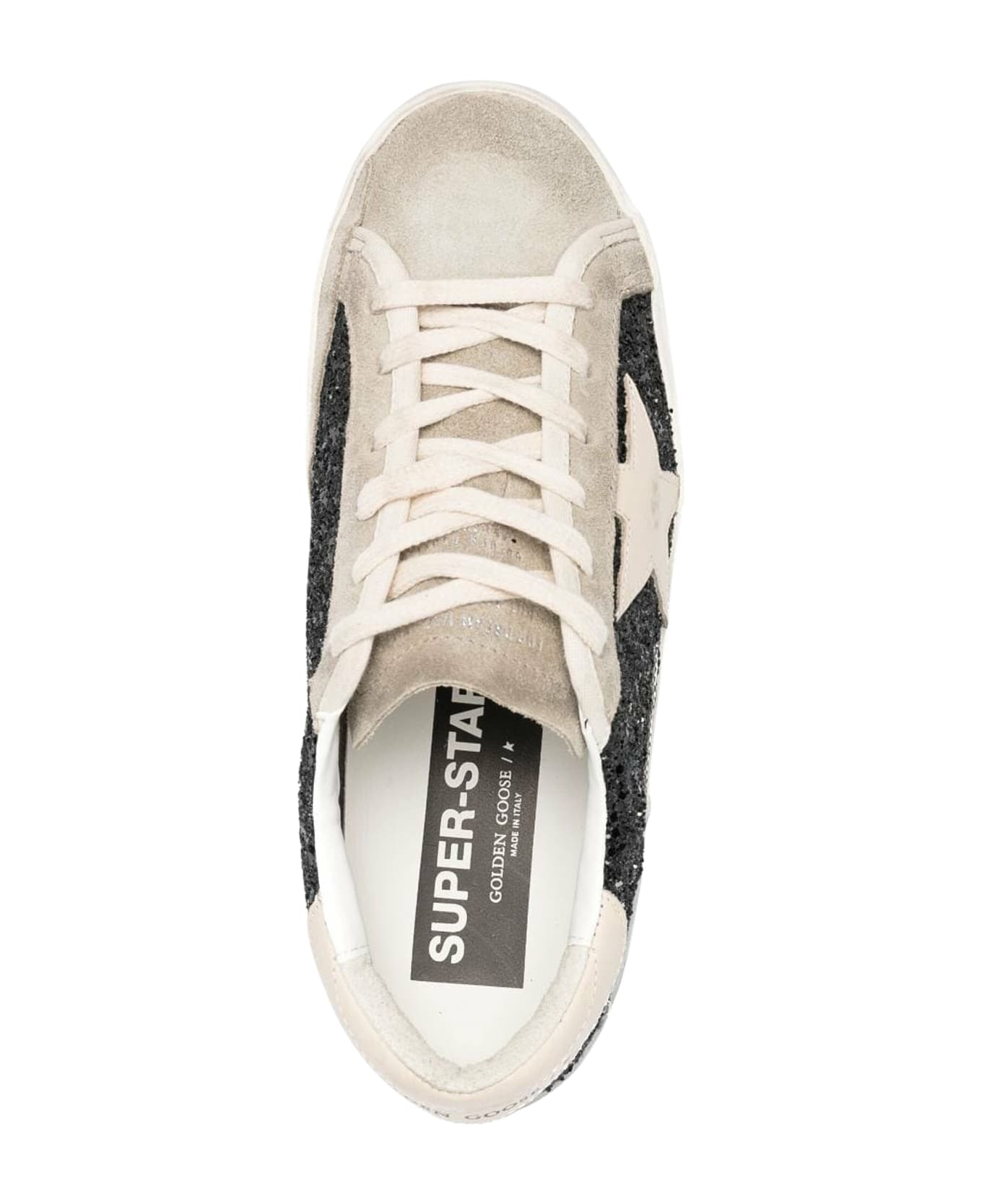 Golden Goose Super-star Sneakers - Black/taupe/butter cream