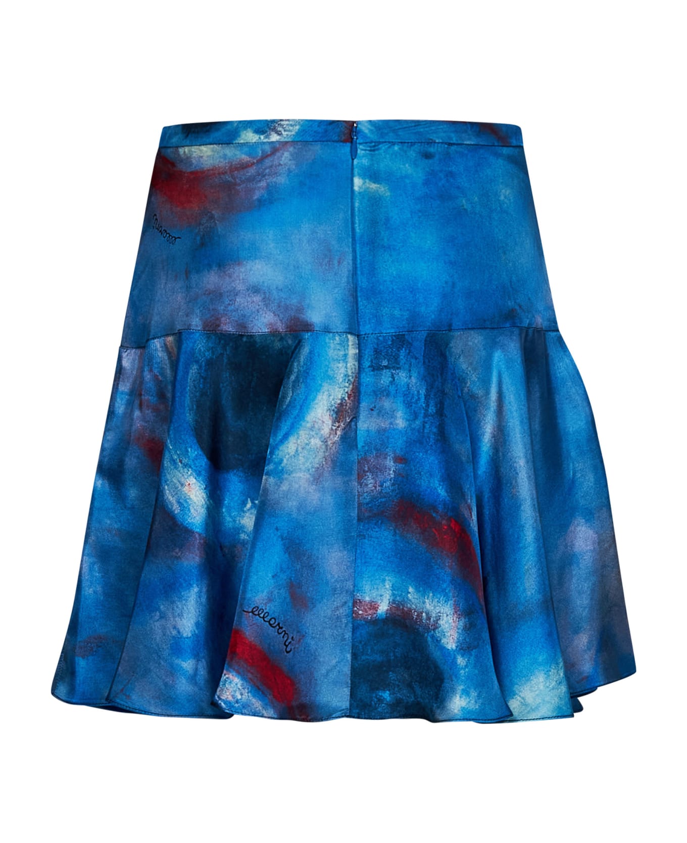 Marni Buchi Blu Mini Skirt - Blue