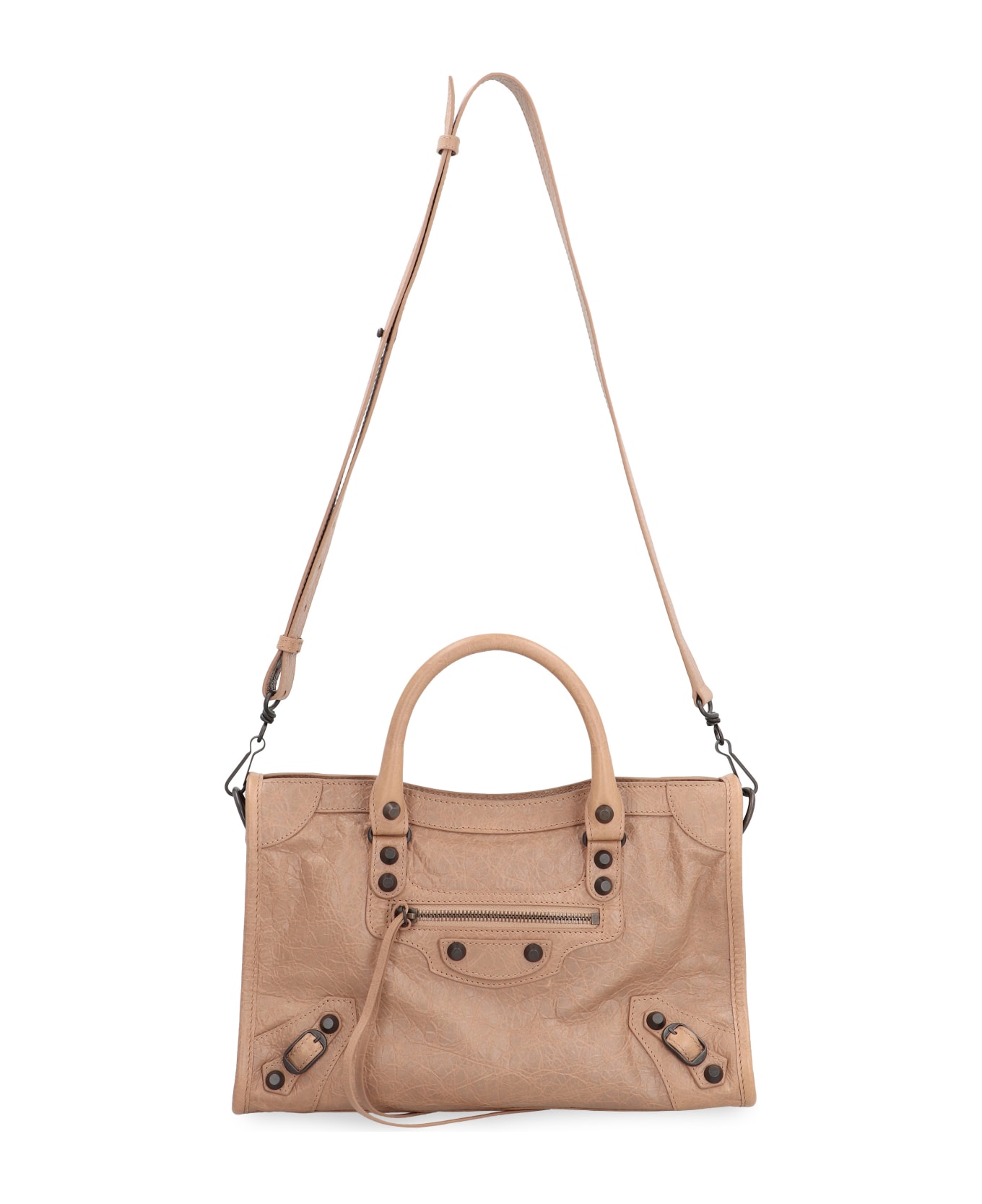 Balenciaga Le City Small Leather Bag - Beige