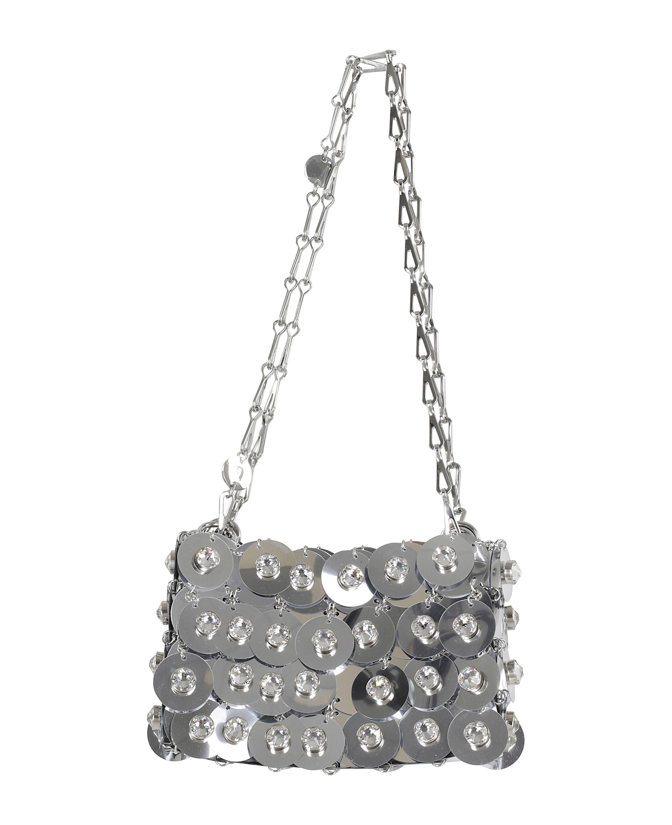 Paco Rabanne Silver Metal Mesh Shoulder Bag - SILVER
