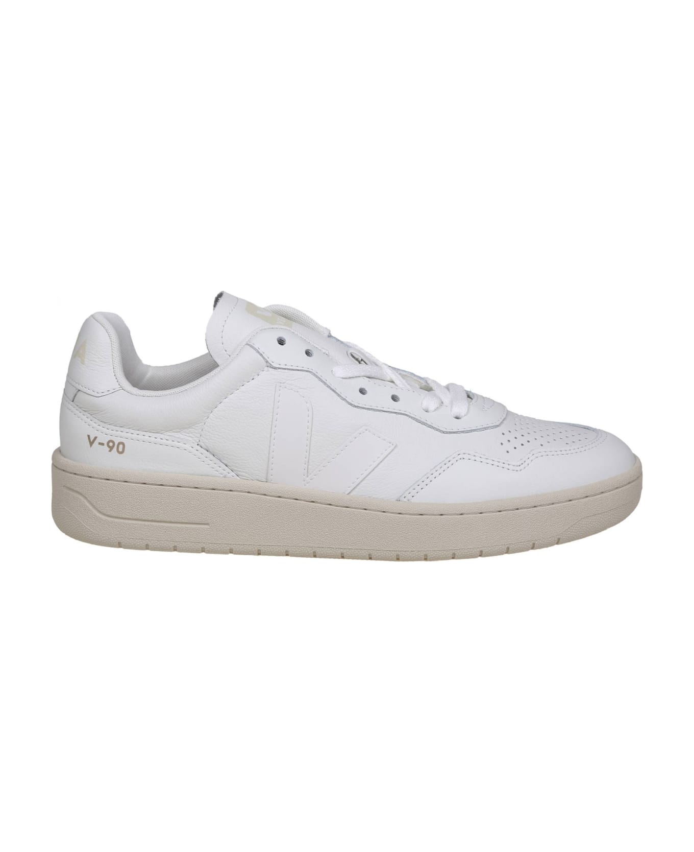 Veja V 90 Sneakers In White Leather - White