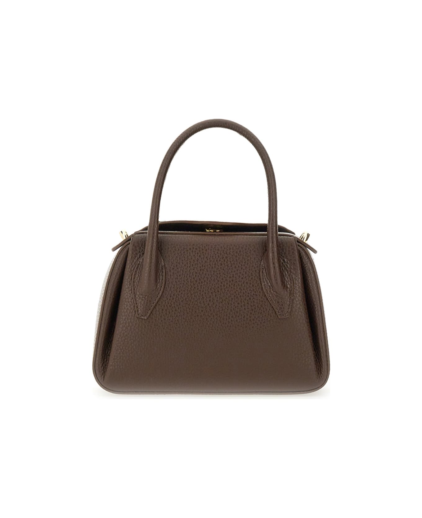 YUZEFI Mini "oyster" Bag - DARK BROWN