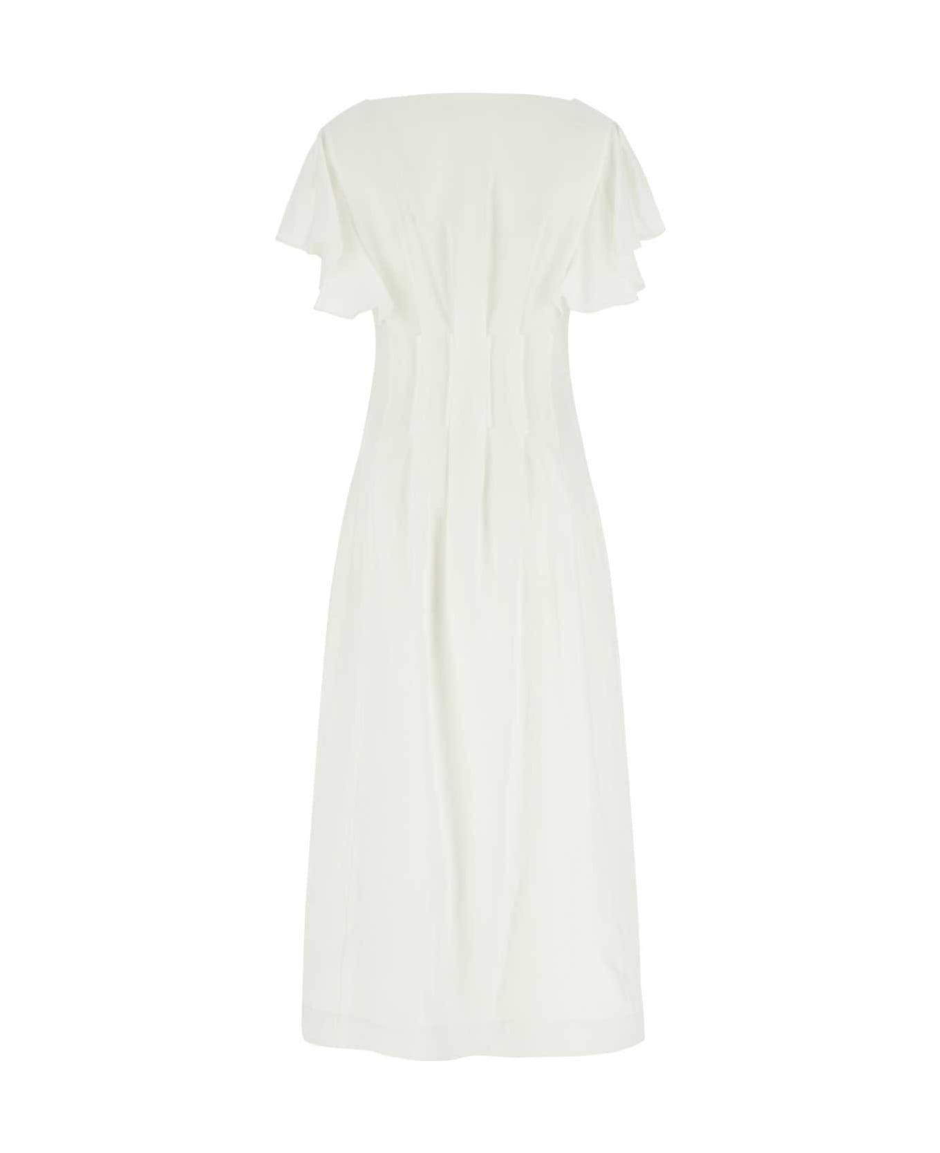 Chloé White Linen Long Dress - 107 ワンピース＆ドレス